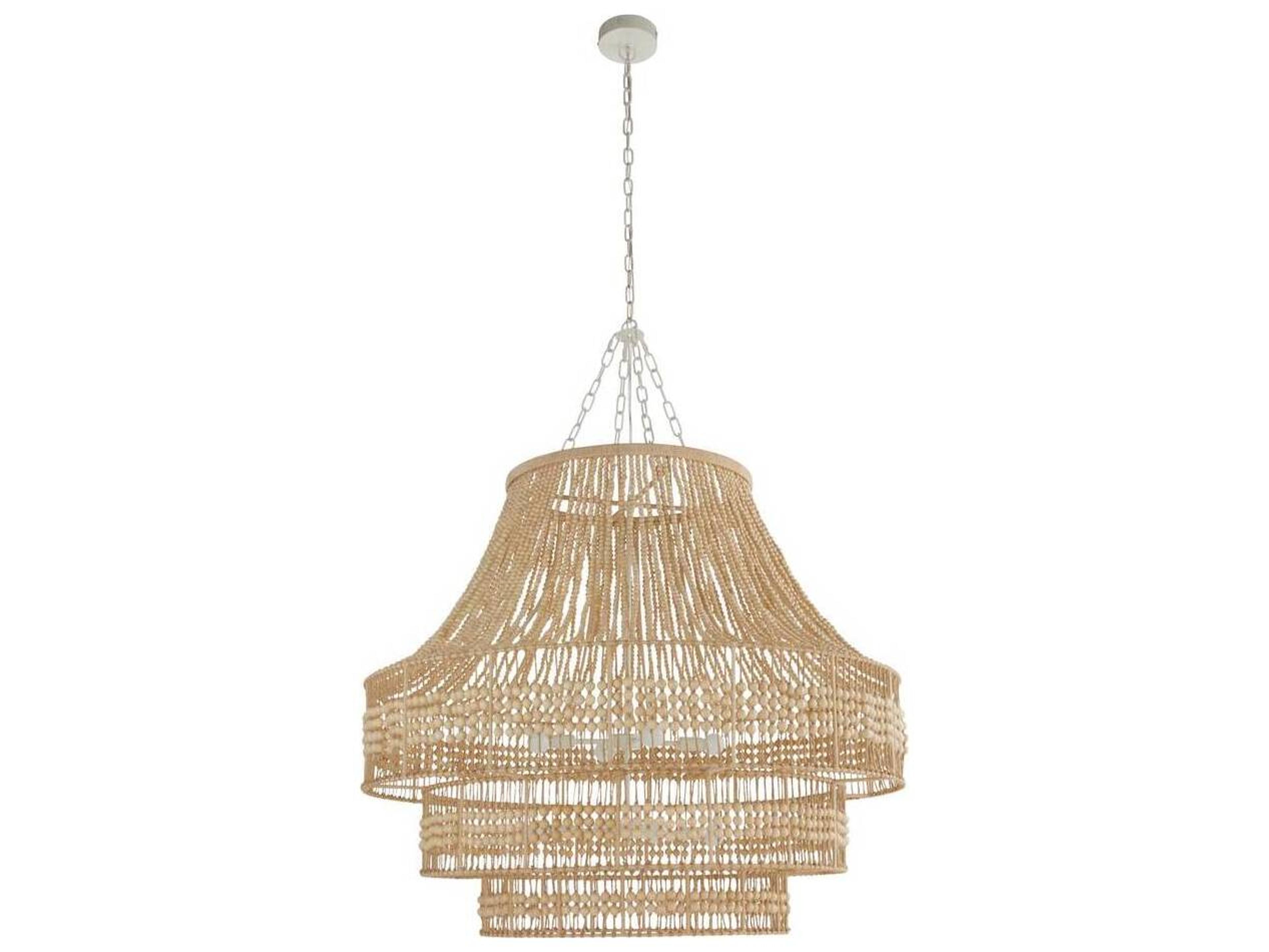 Arteriors Home Tulane 8-Light Natural Brown Chandelier