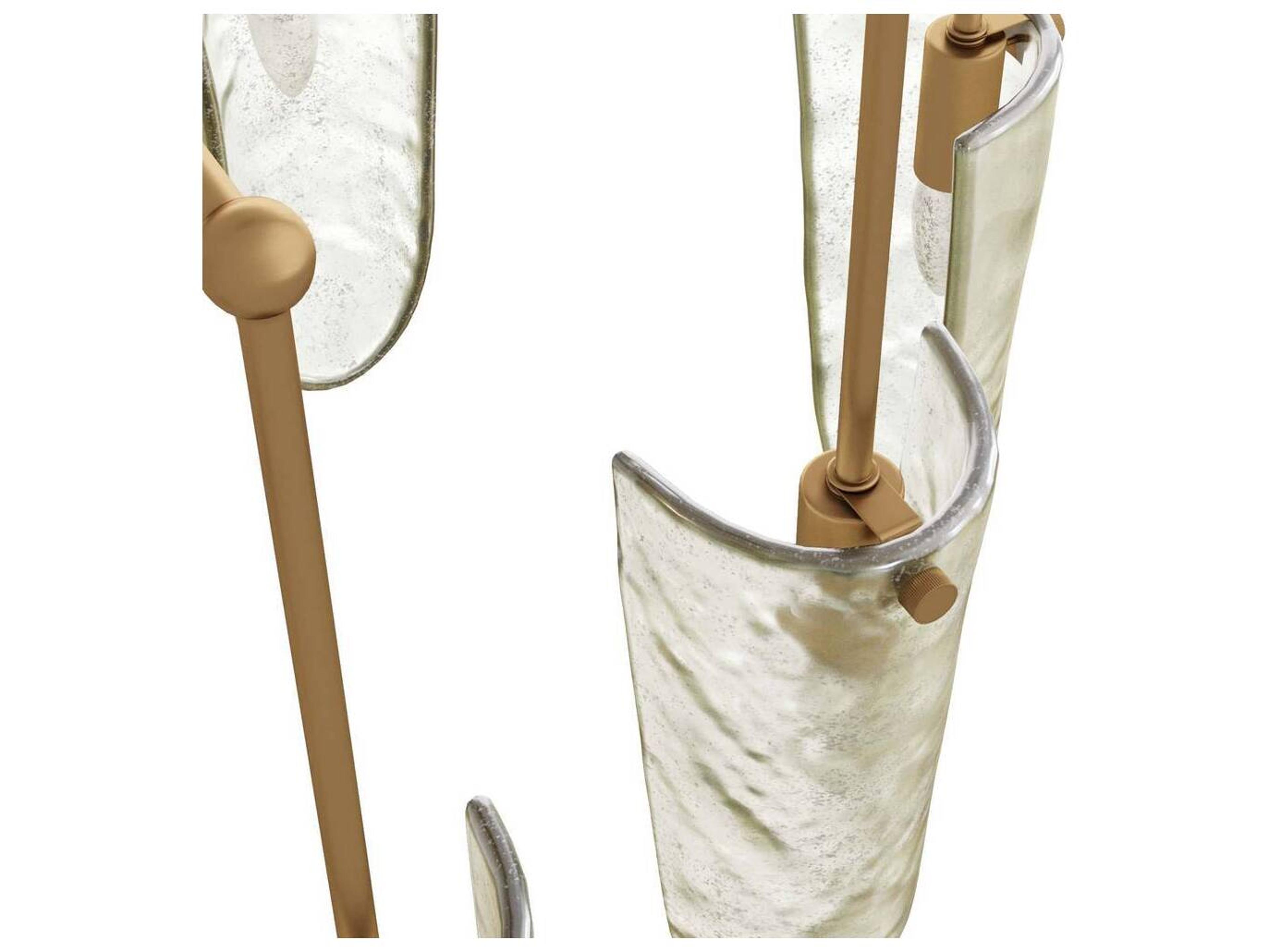 Arteriors Home 7-Light Clear Seedy Brass Pendant