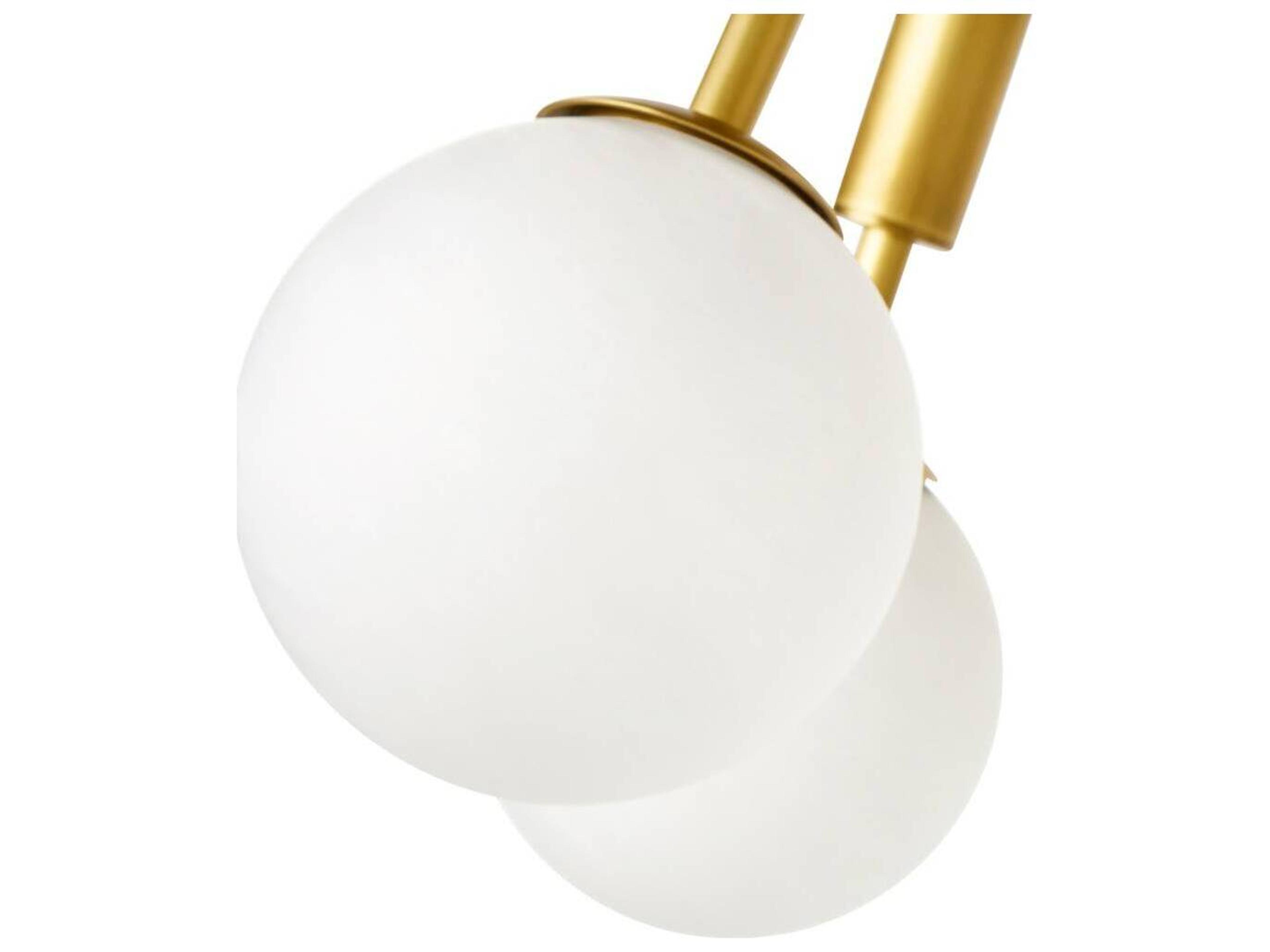 Arteriors Home 8-Light Antique Brass Globe Chandelier