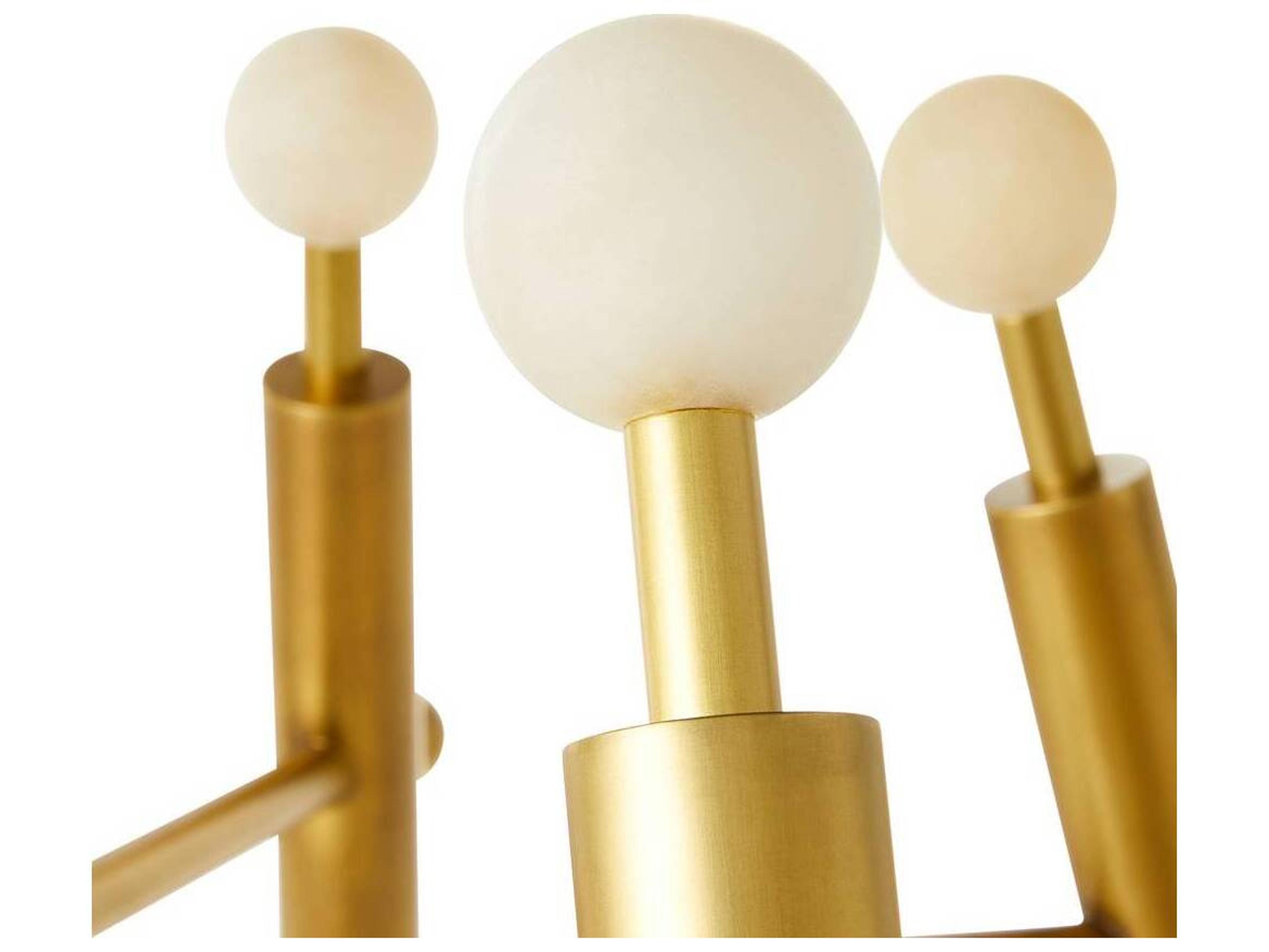 Arteriors Home 8-Light Antique Brass Globe Chandelier