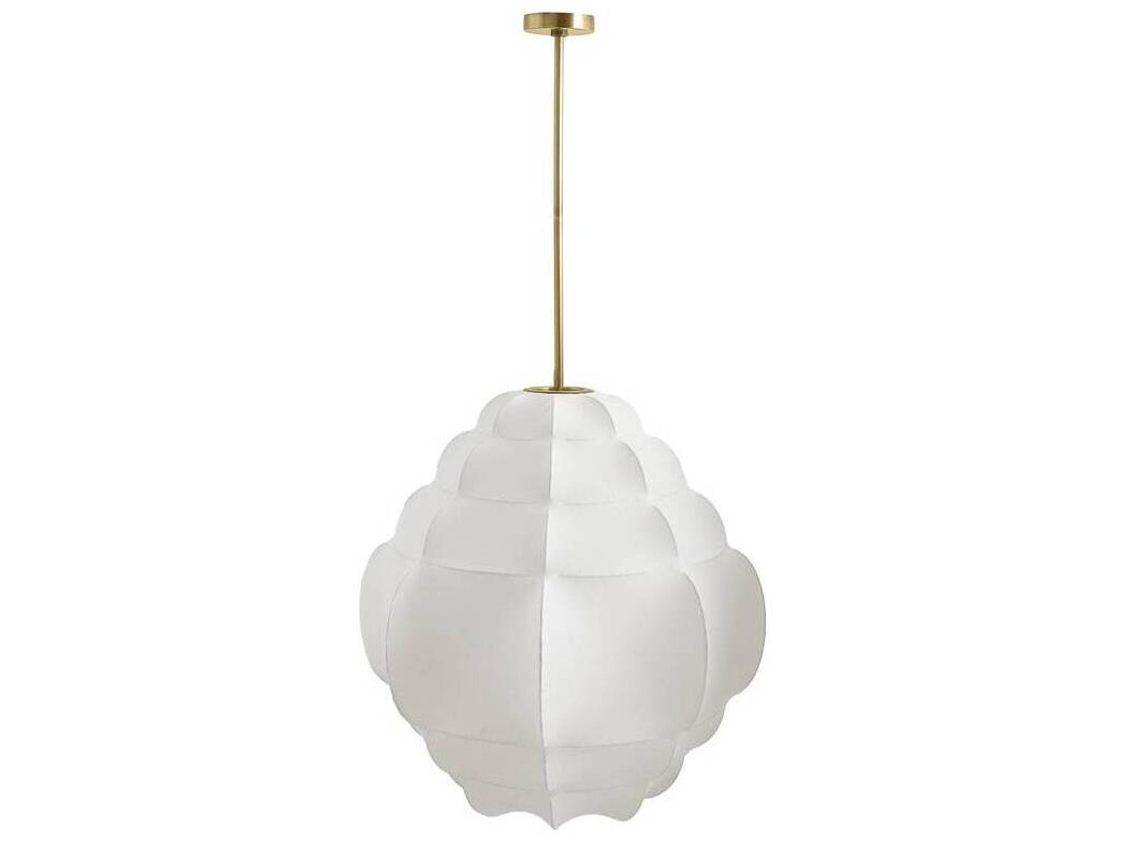 Arteriors Home Yahara 1-Light Ivory Antique Brass White Pendant