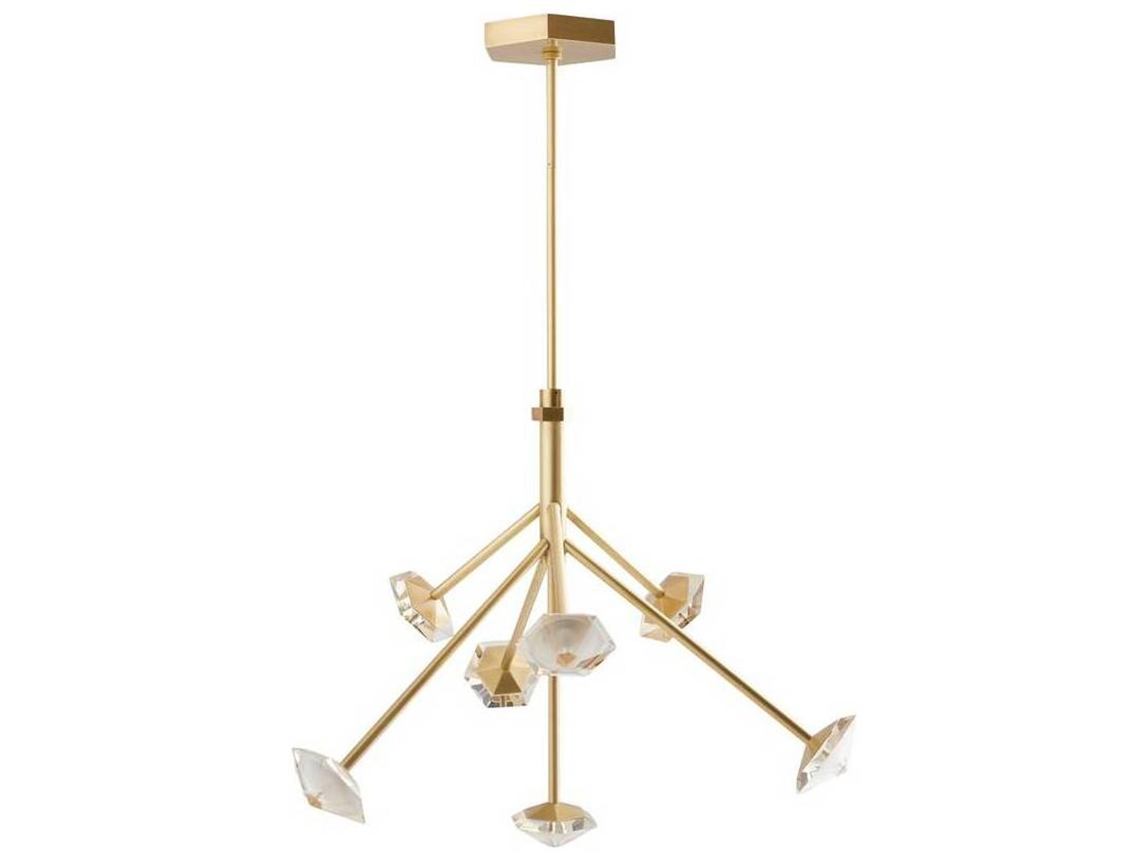 Arteriors Home 7-Light Antique Brass Geometric Pendant