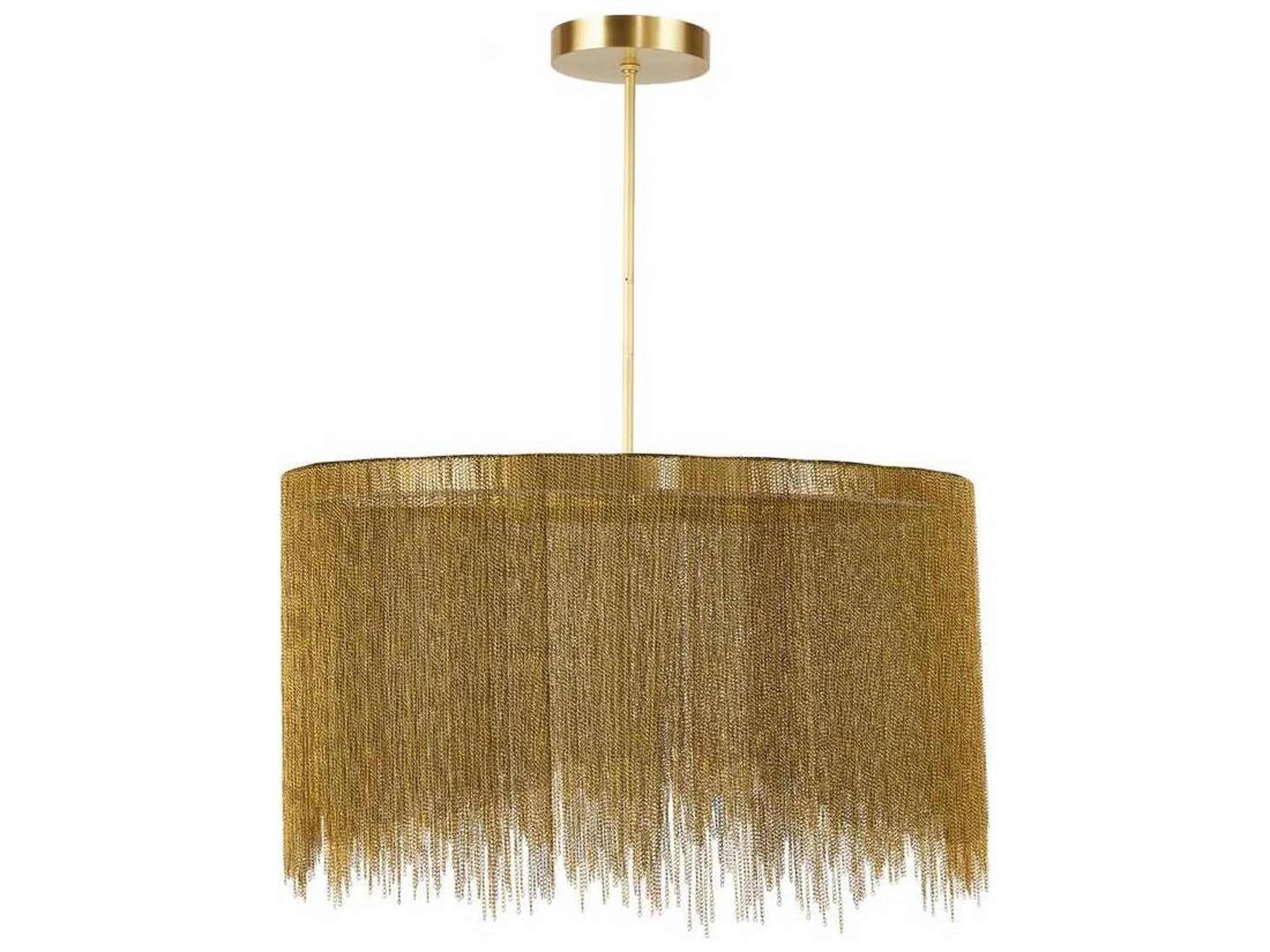 Bennet Chandelier Antique Brass Modern LED Lighting