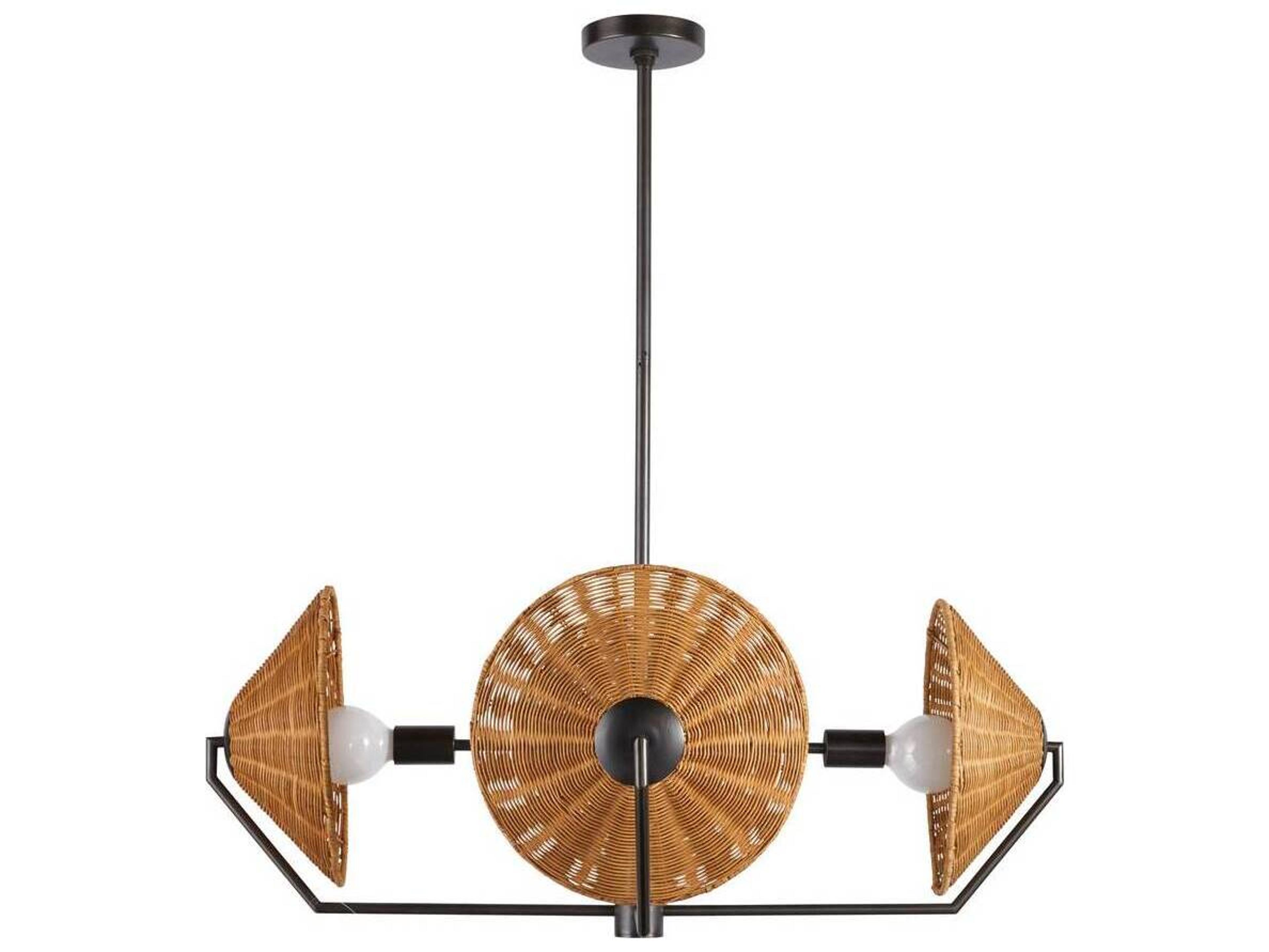 Arteriors Home 4-Light Natural Brown Pendant