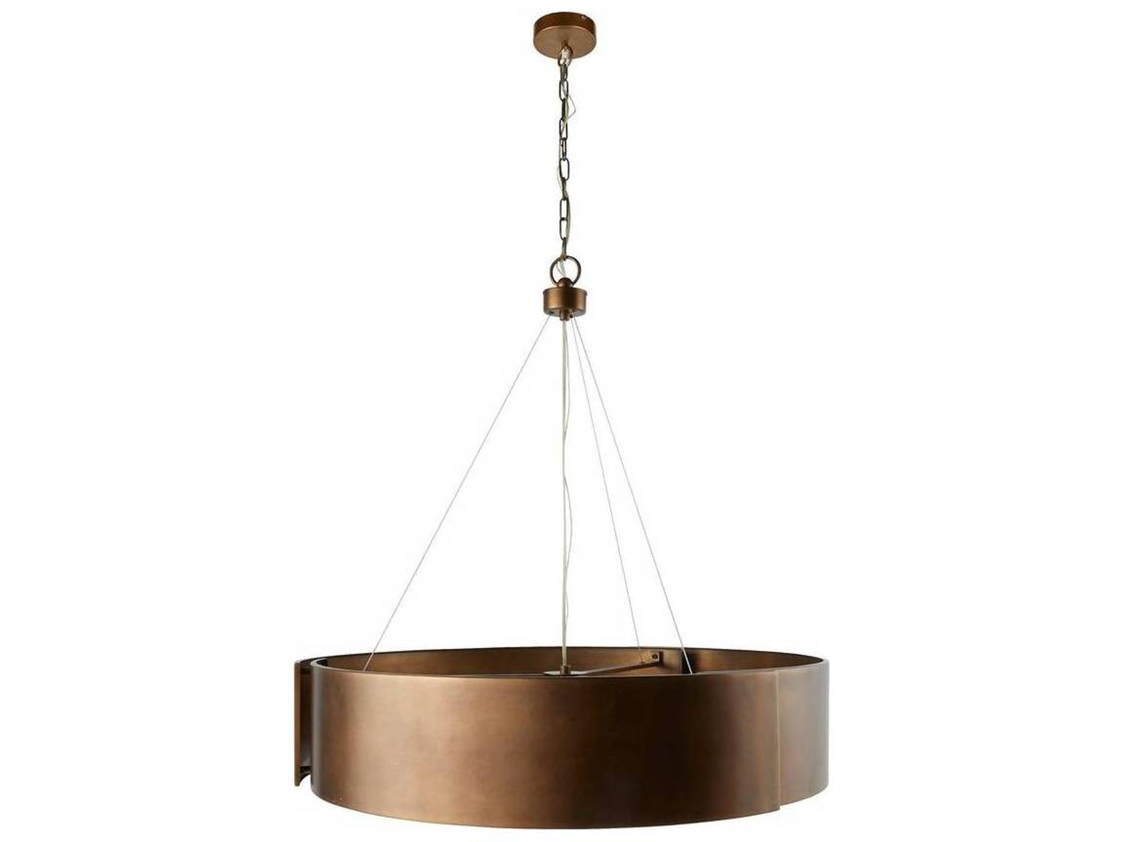 Arteriors Home 5-Light Antique Brass Round Chandelier