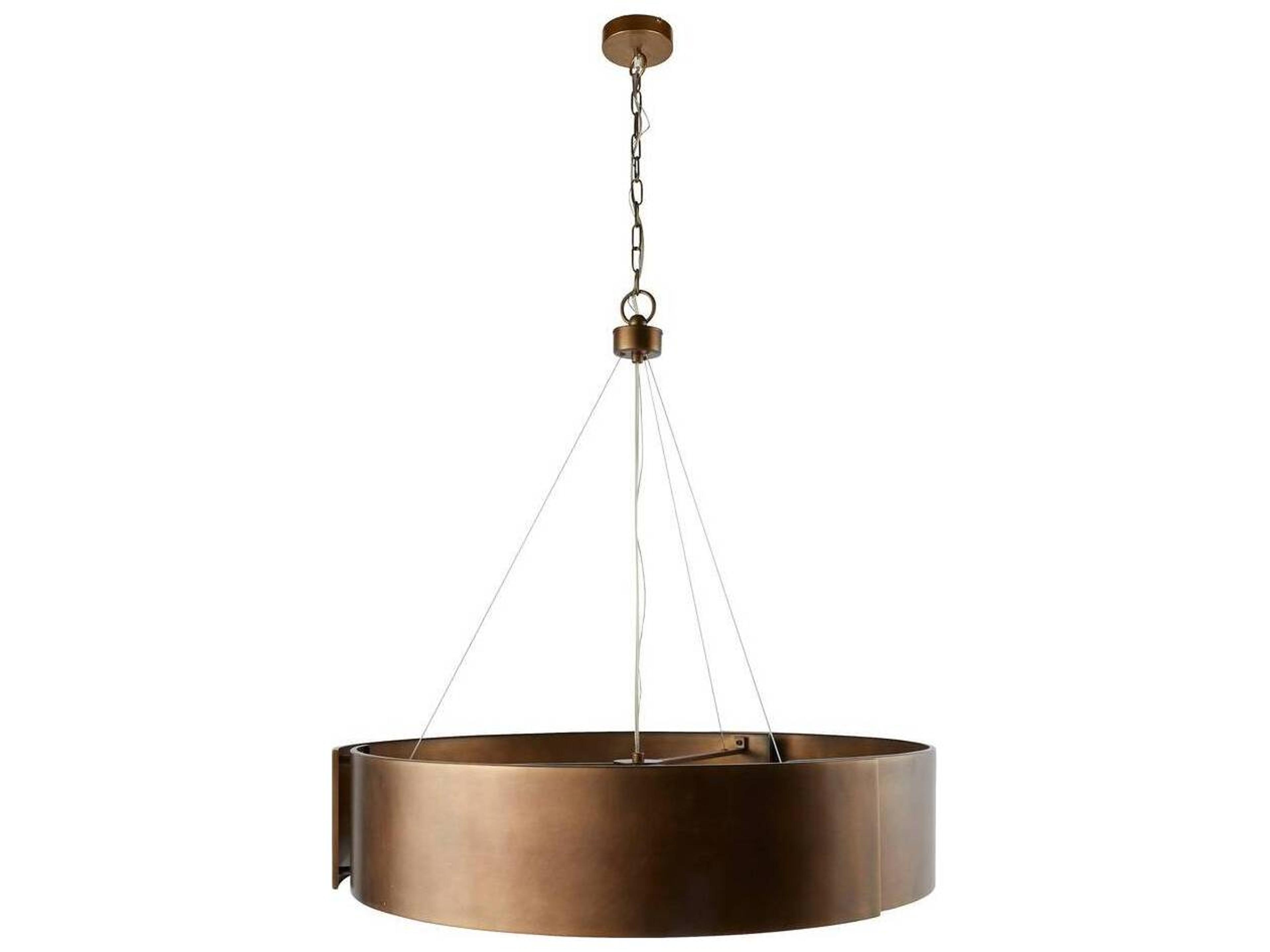 Arteriors Home 5-Light Antique Brass Round Chandelier