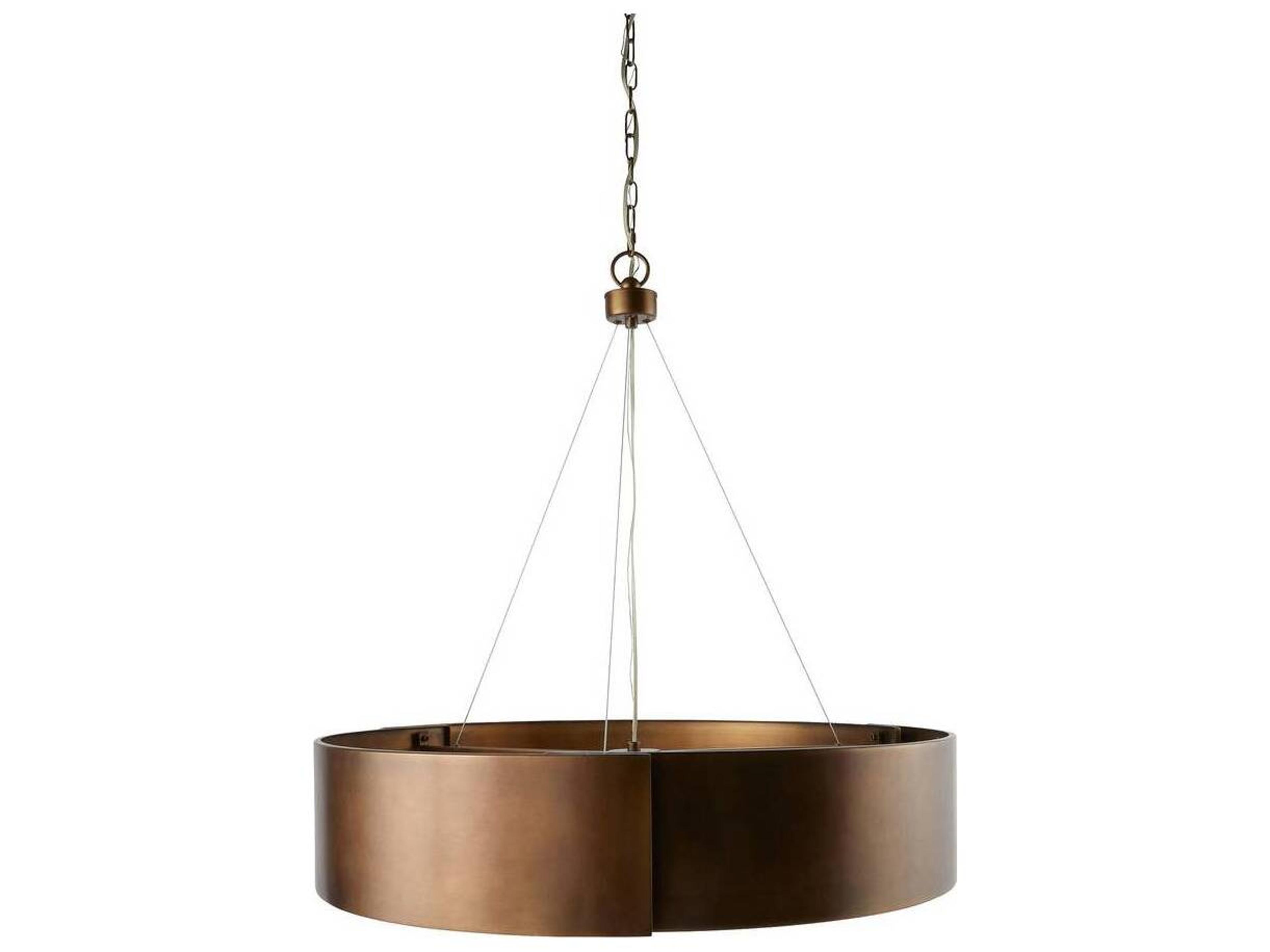 Arteriors Home 5-Light Antique Brass Round Chandelier