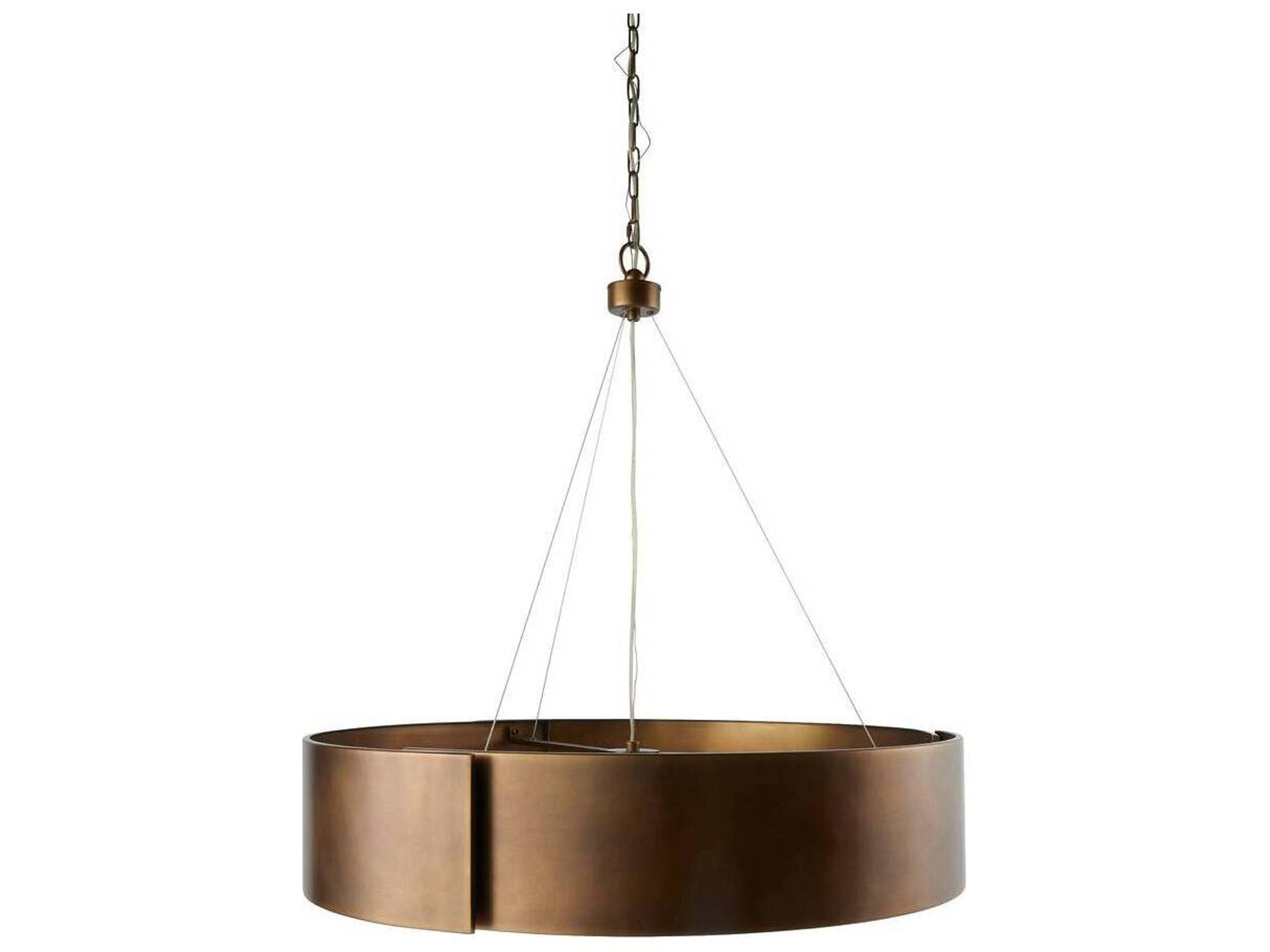 Arteriors Home 5-Light Antique Brass Round Chandelier