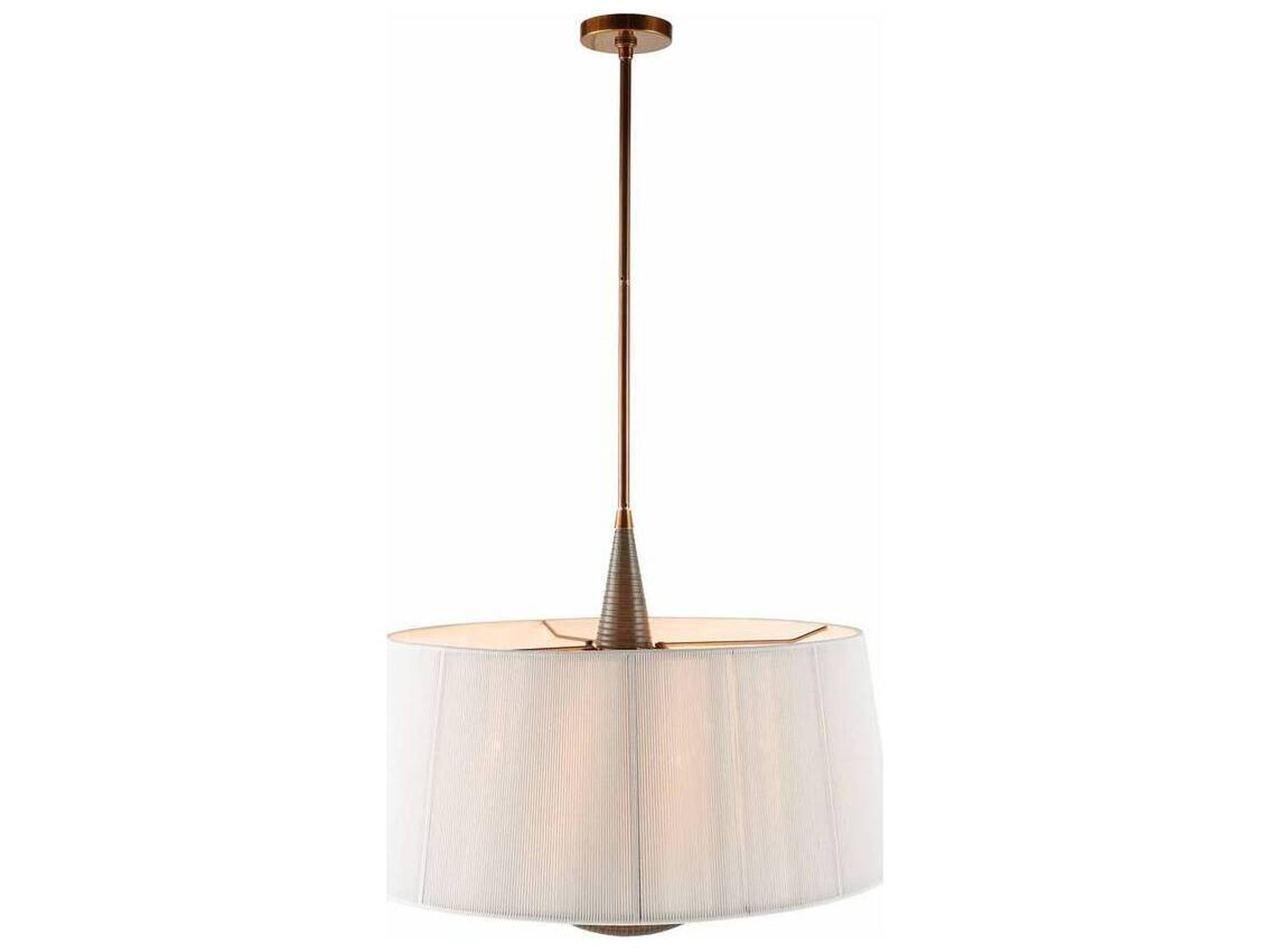 Arteriors Middlebury Pendant Light with Cotton Shade