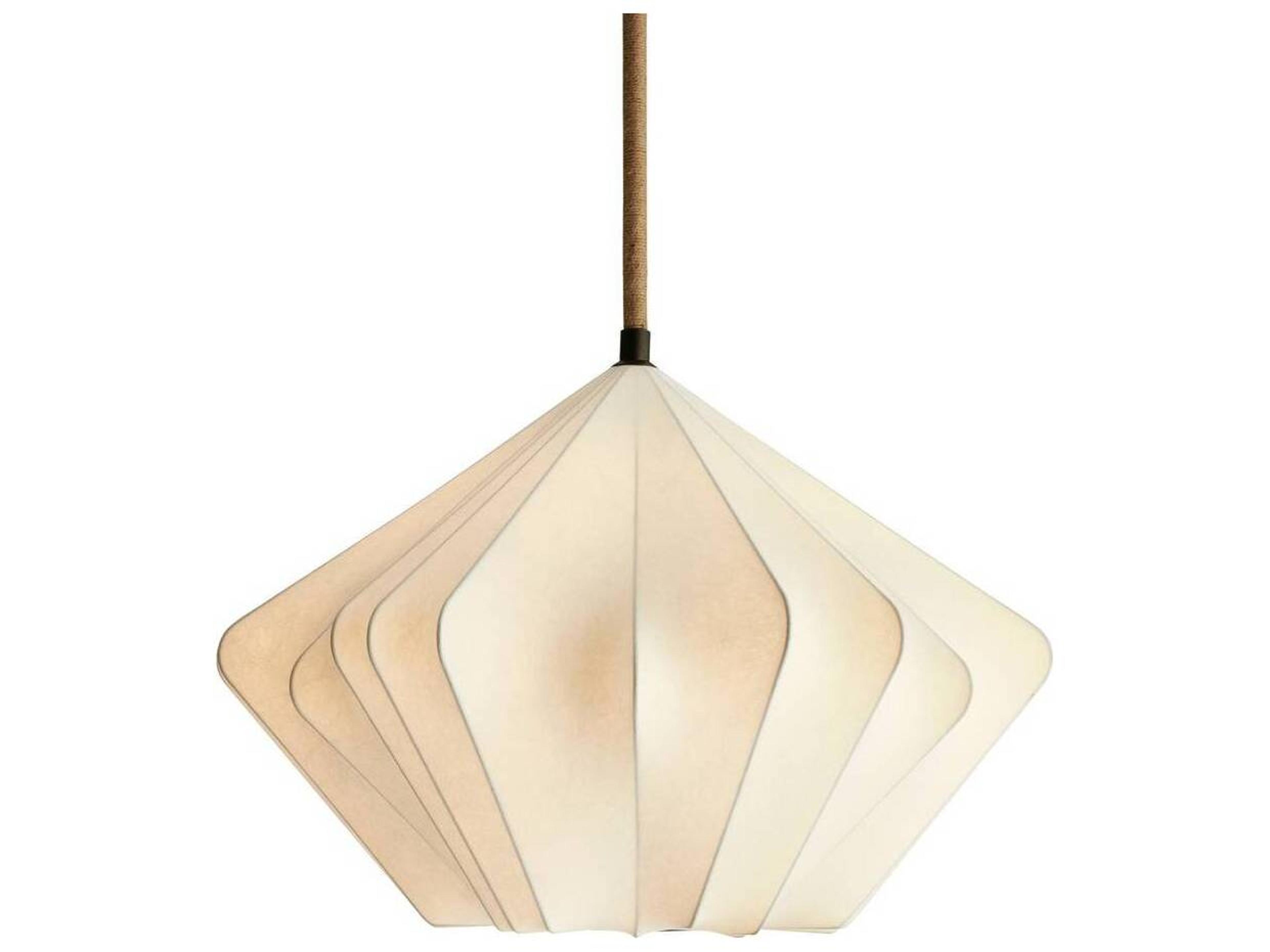 Arteriors Home Fazekas 1-Light Ivory English Bronze White Geometric Pendant