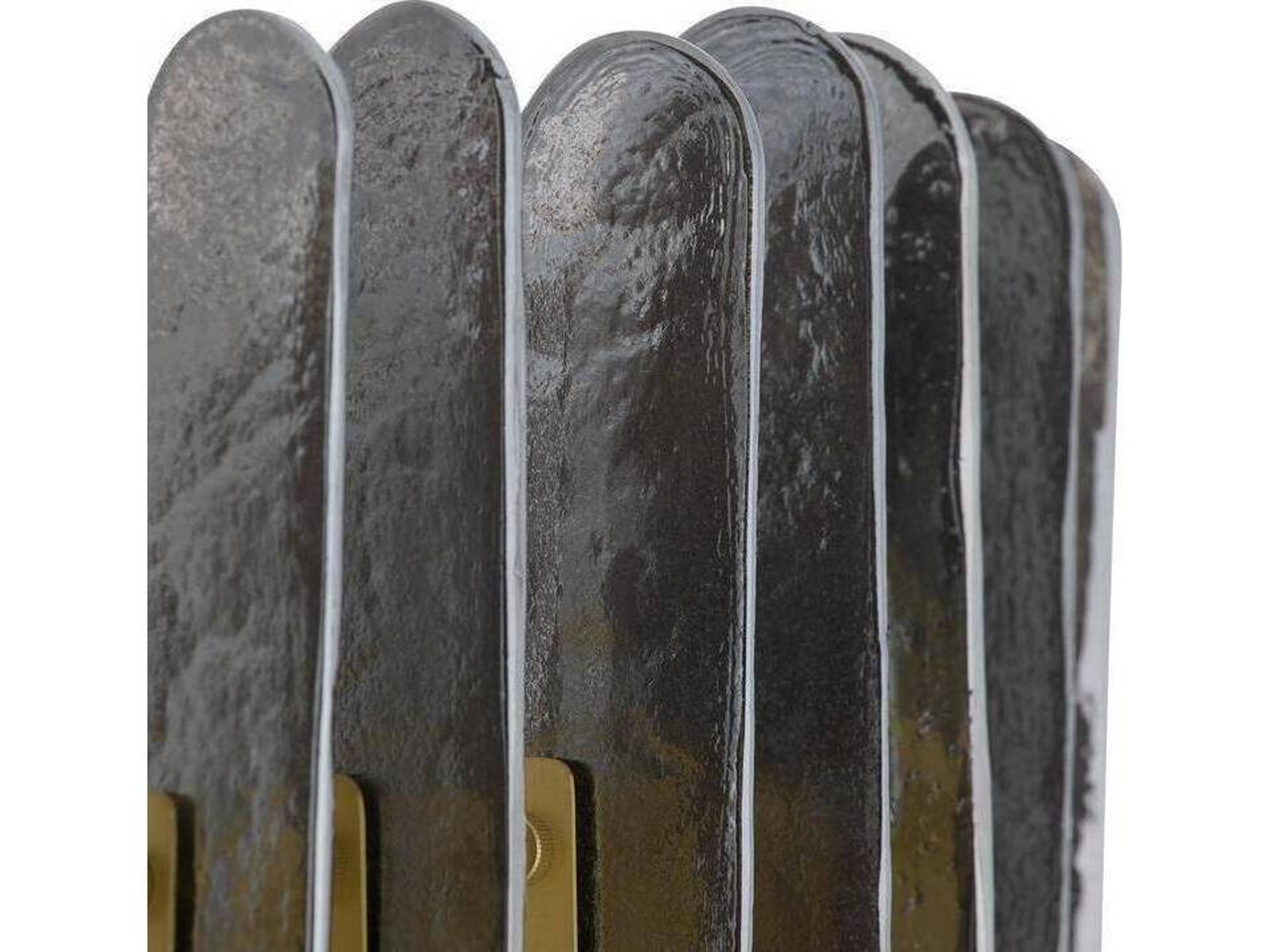 Arteriors Home Klaus 12-Light Smoke Antique Brass Gray Gold Sputnik Chandelier