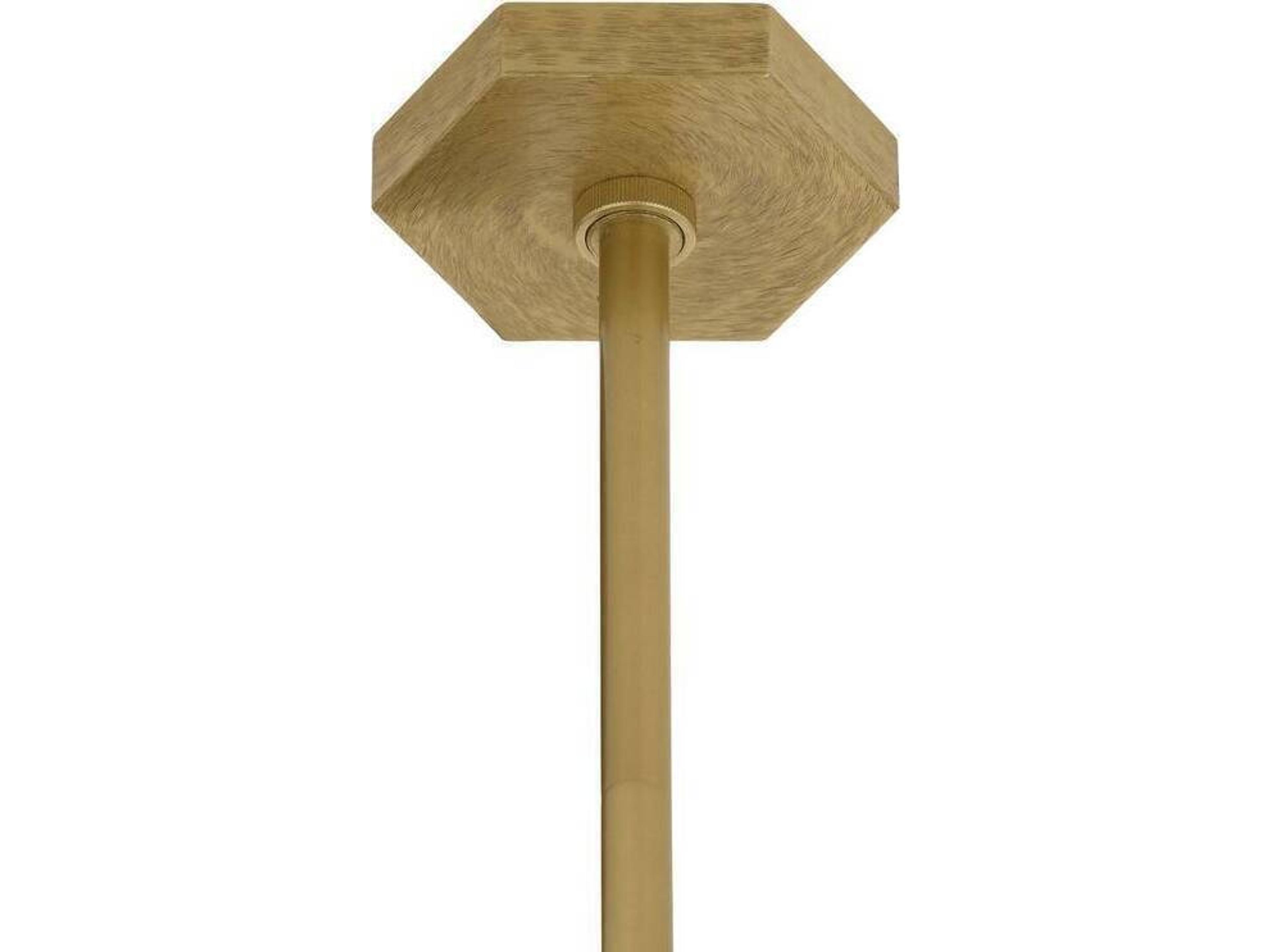 Arteriors Home Klaus 8-Light Clear Antique Brass Gold Sputnik Chandelier