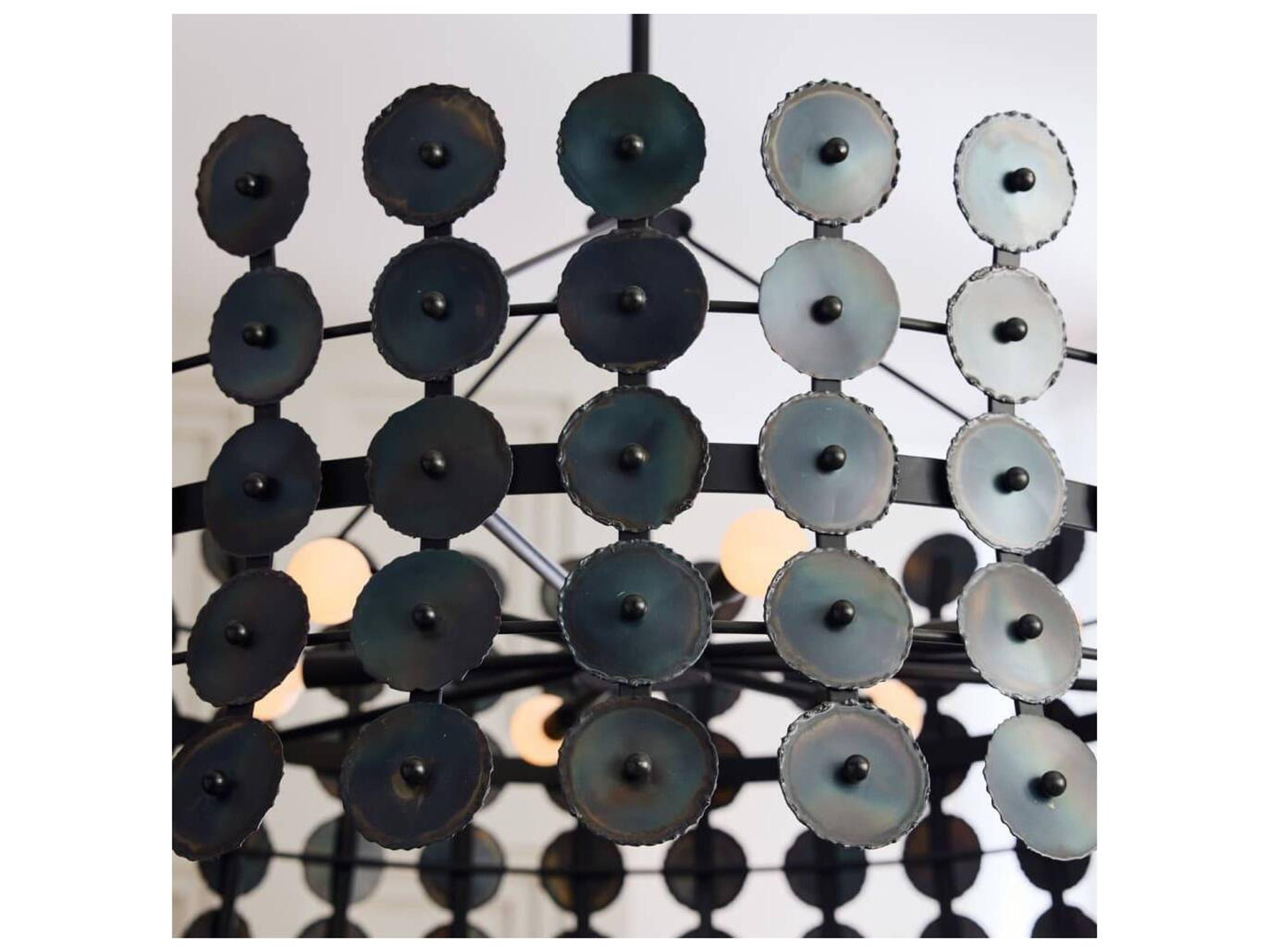 Arteriors Home Imperia Arteriors Home 6-Light Burnt Iron Black Sputnik Chandelier