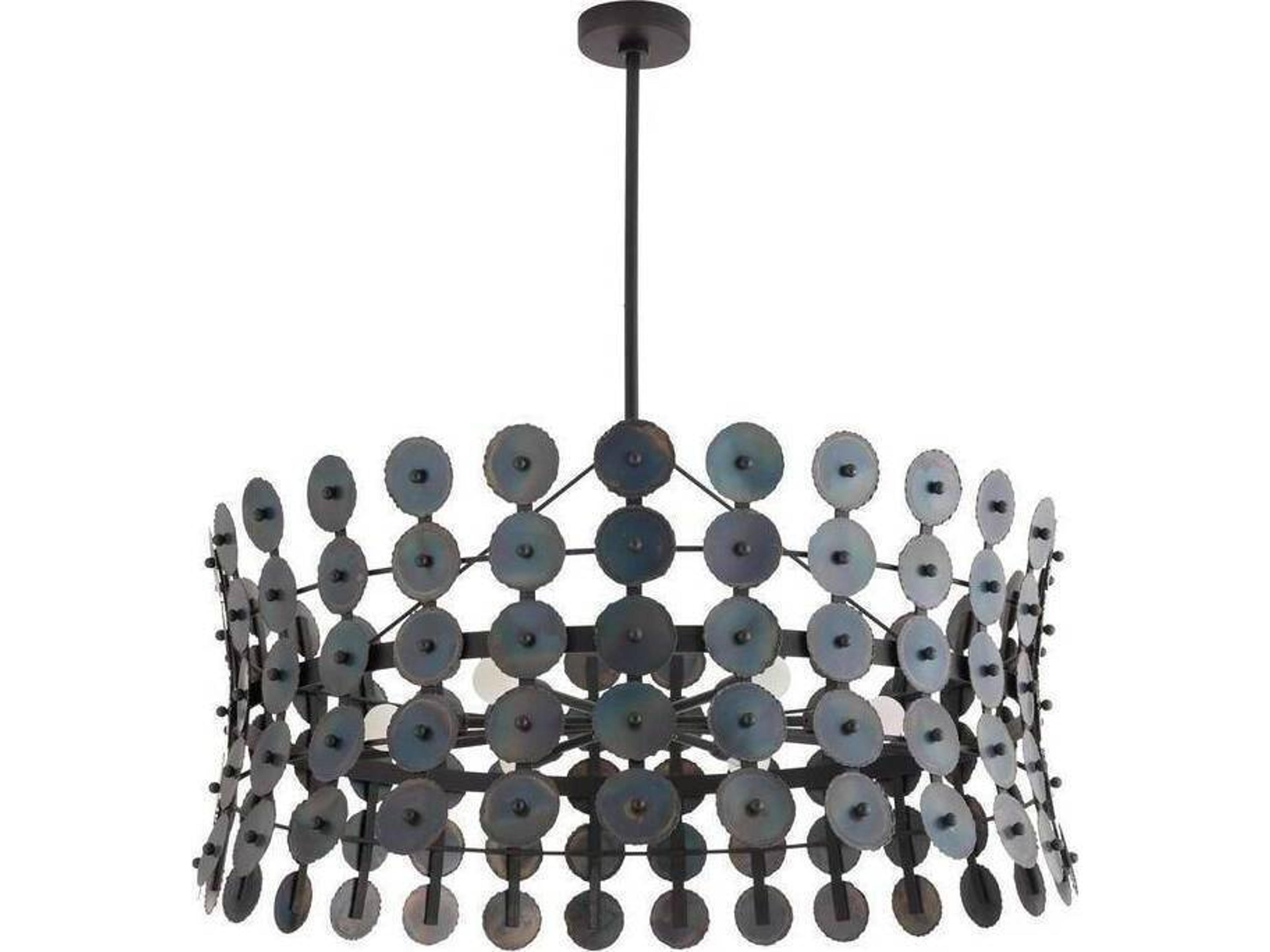 Imperia Chandelier in Burnt Iron