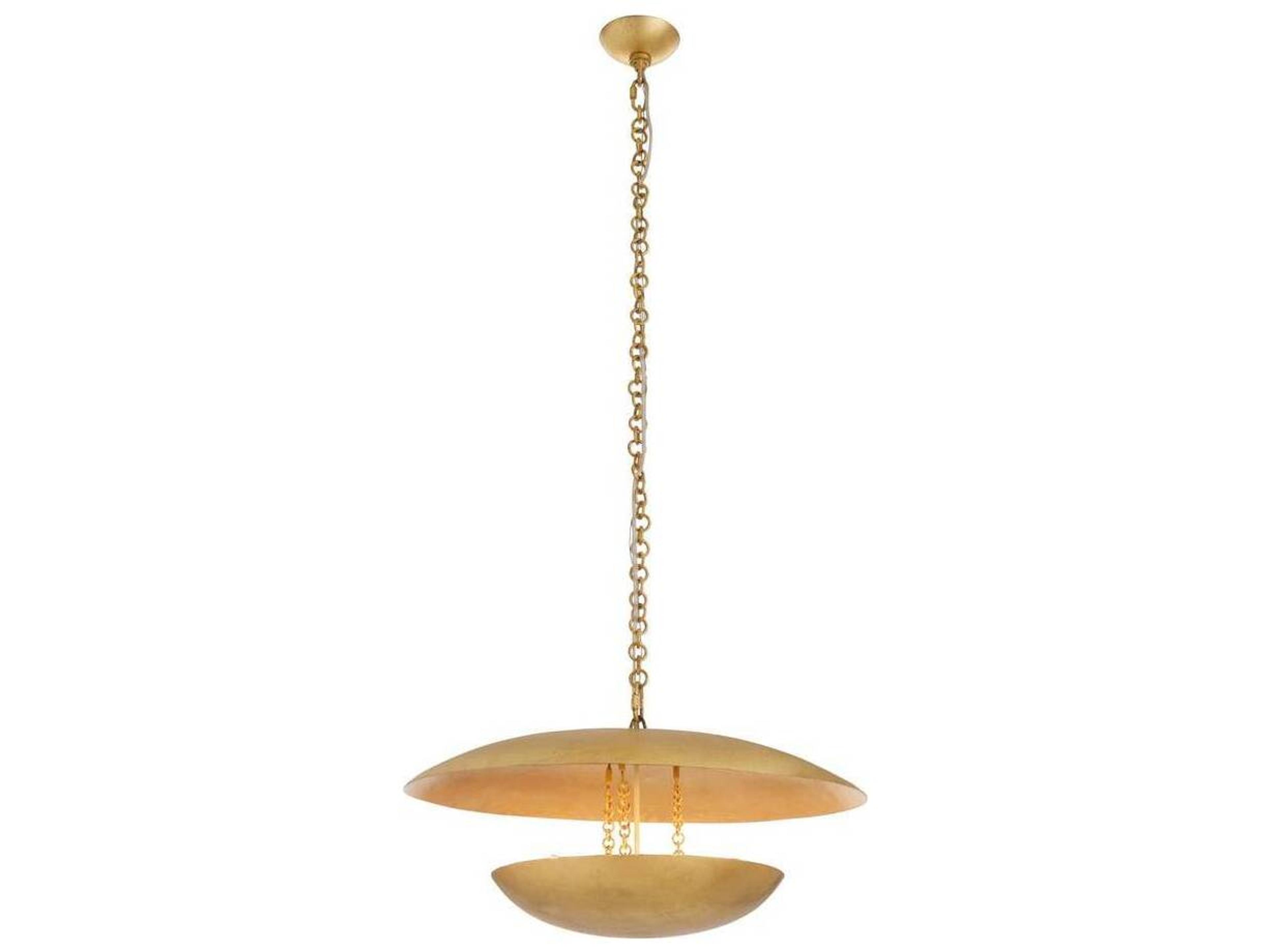 Arteriors Home Gold Leaf Bowl Pendant