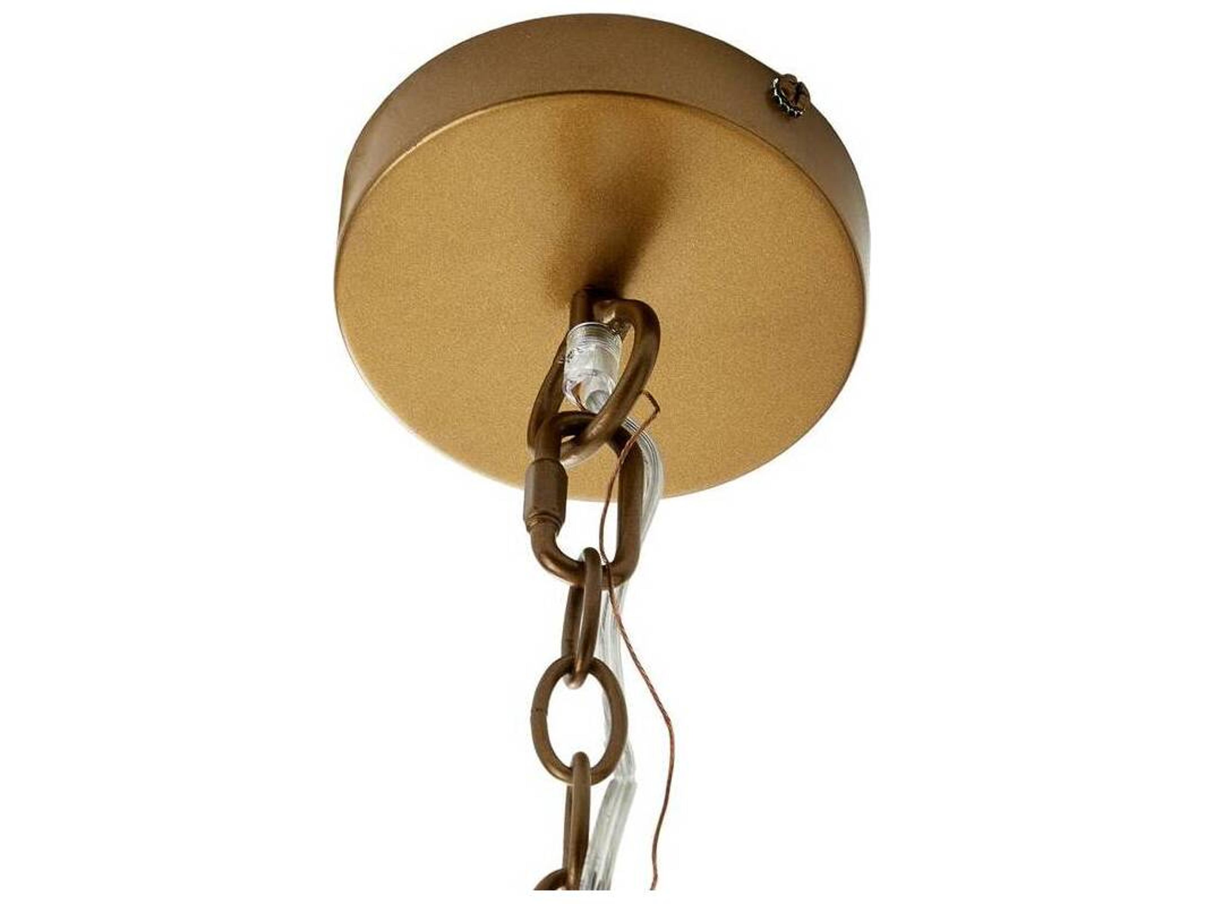 Arteriors Home Winona 8-Light Ivory Antique Brass Sputnik Pendant