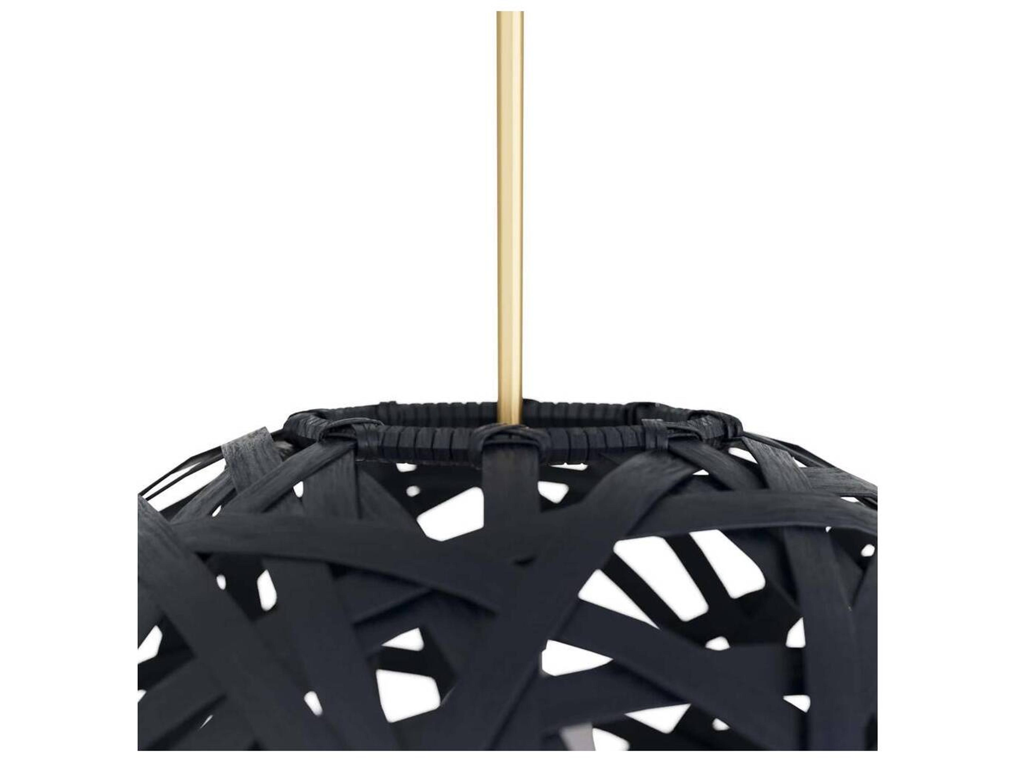 Arteriors Home 1-Light Black Globe Round Pendant