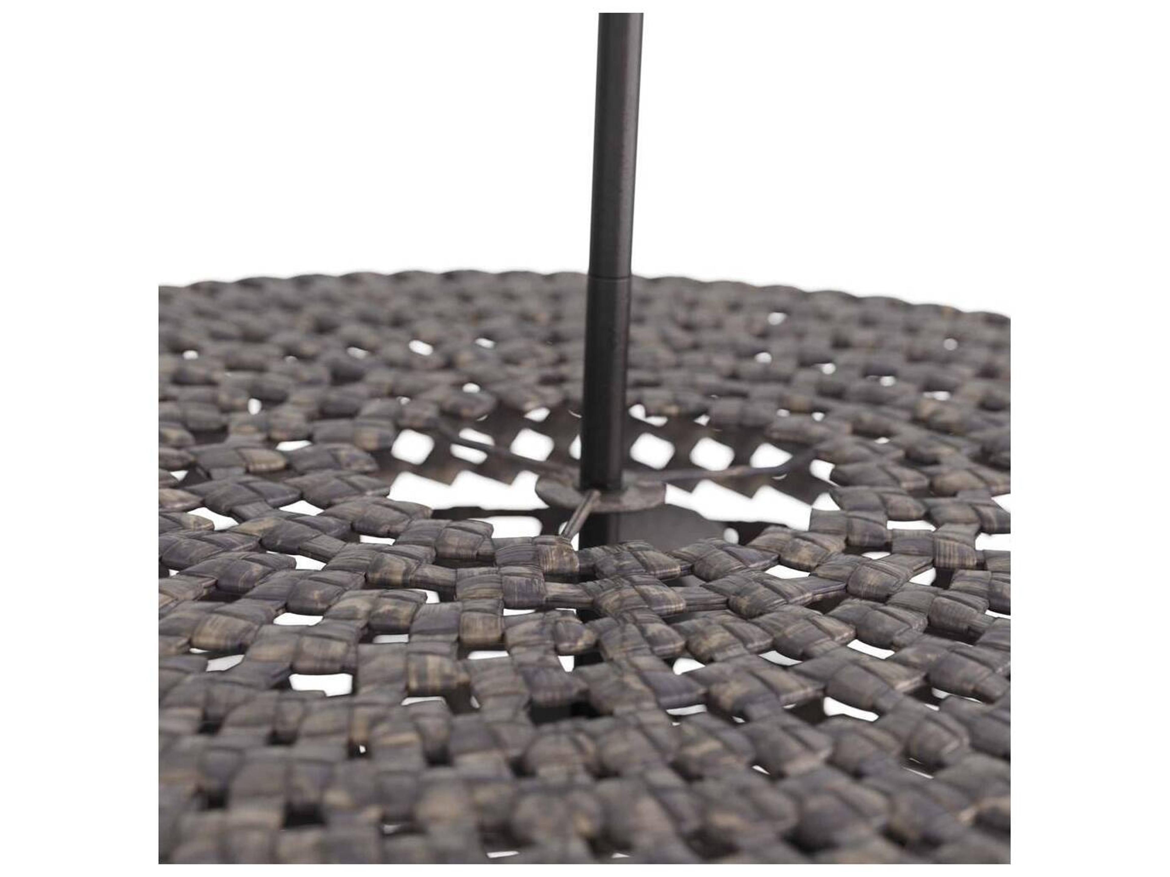 Arteriors Home 3-Light Dark Gray Washed Round Pendant