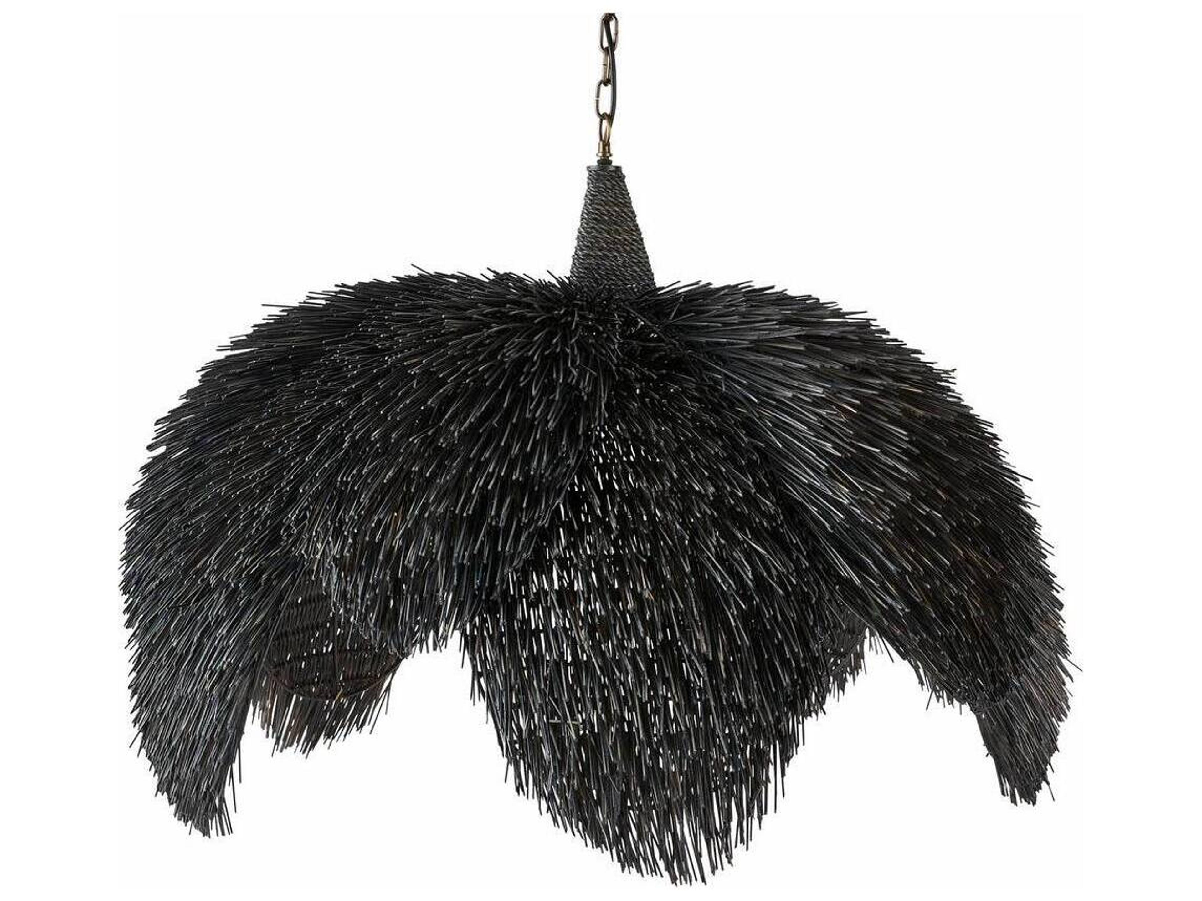 Arteriors Home 1-Light Black Wash Pendant