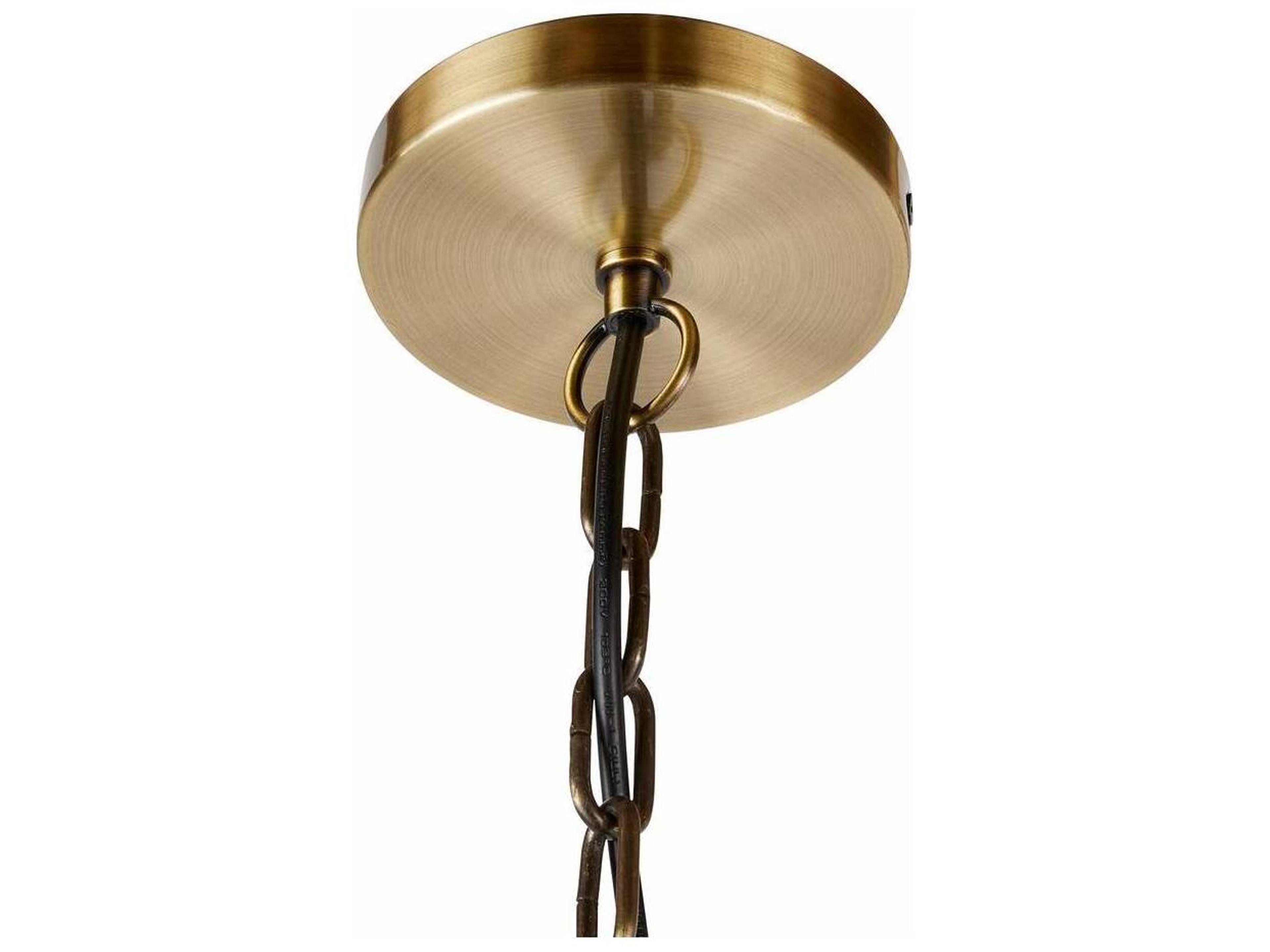 Arteriors Home 1-Light Black Wash Pendant