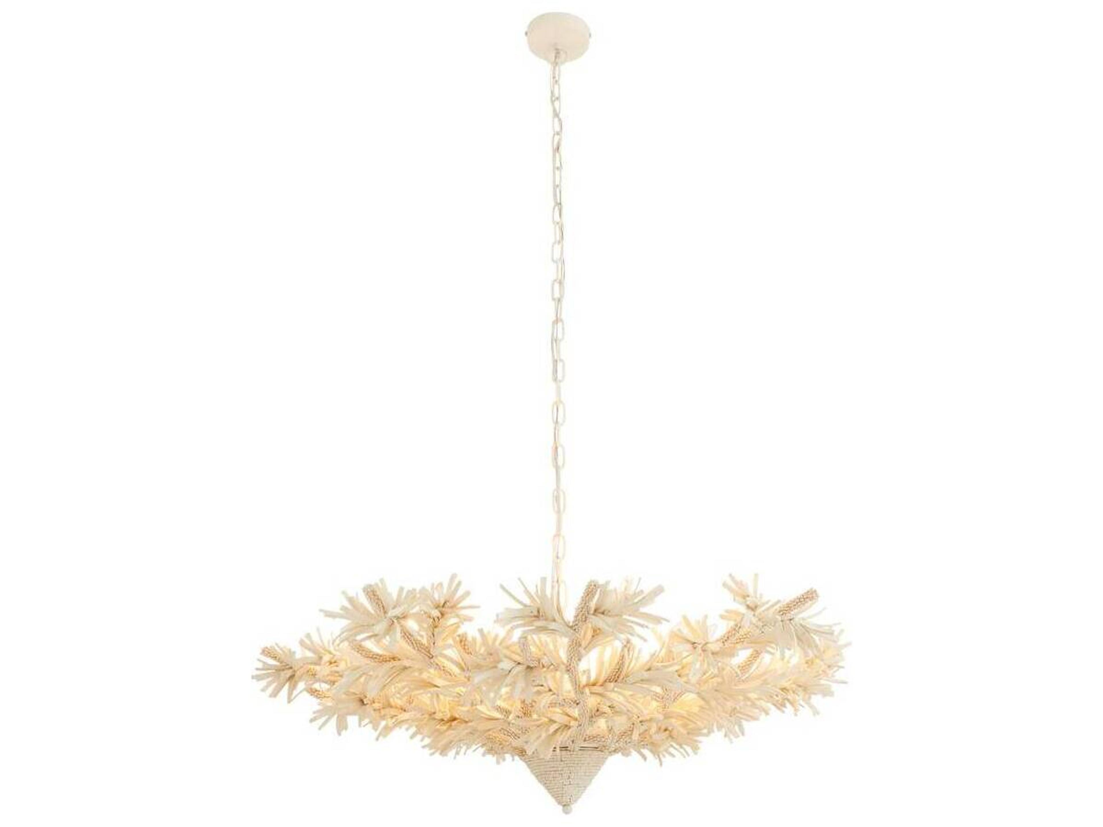 Arteriors Home Fernanda 8-Light Ivory White Chandelier