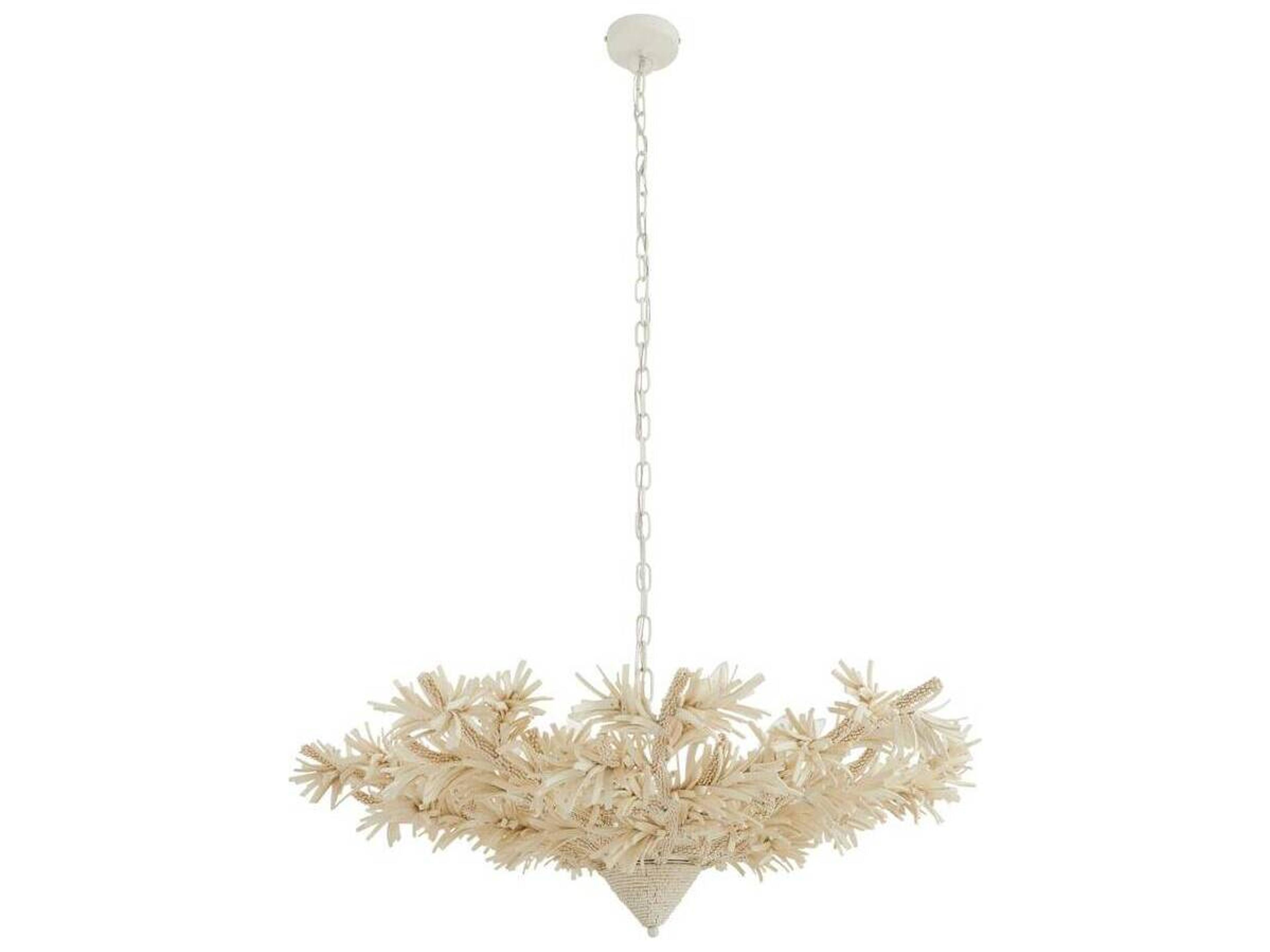 Arteriors Home Fernanda 8-Light Ivory White Chandelier