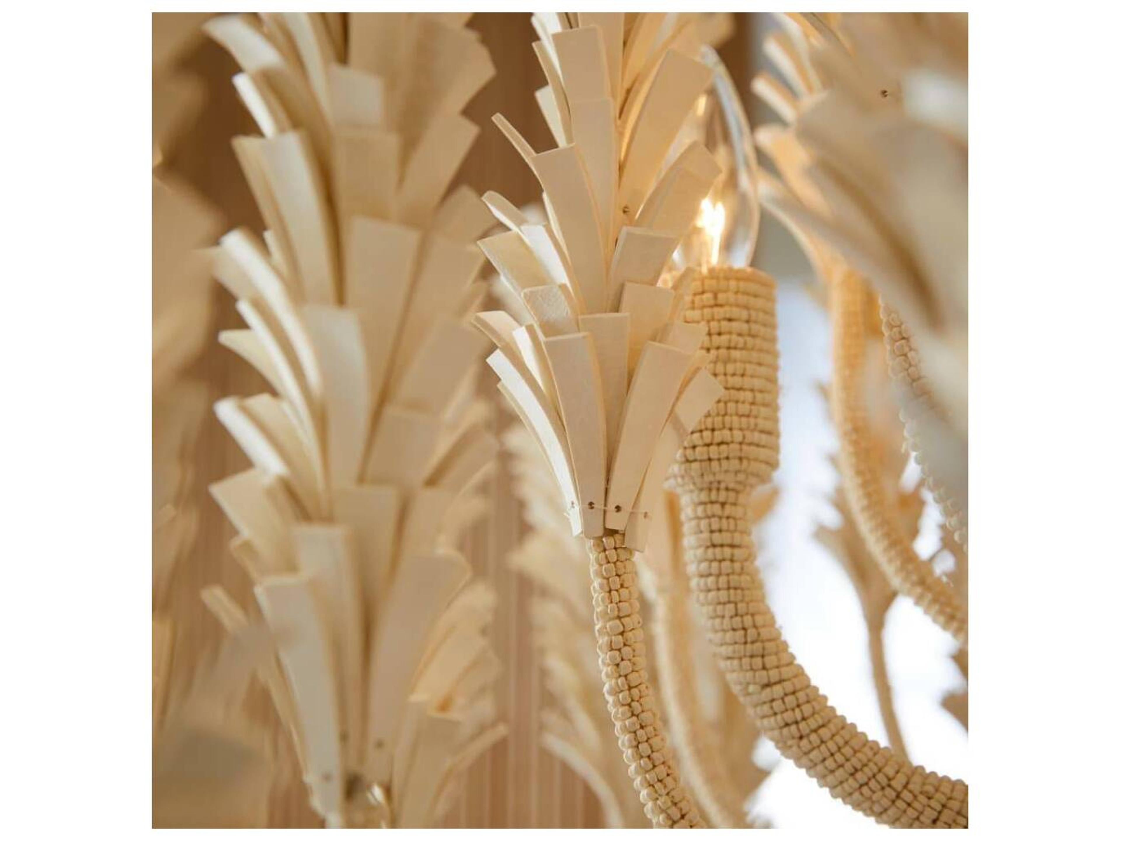 Arteriors Home Kaia Arteriors Home 6-Light Ivory White Chandelier