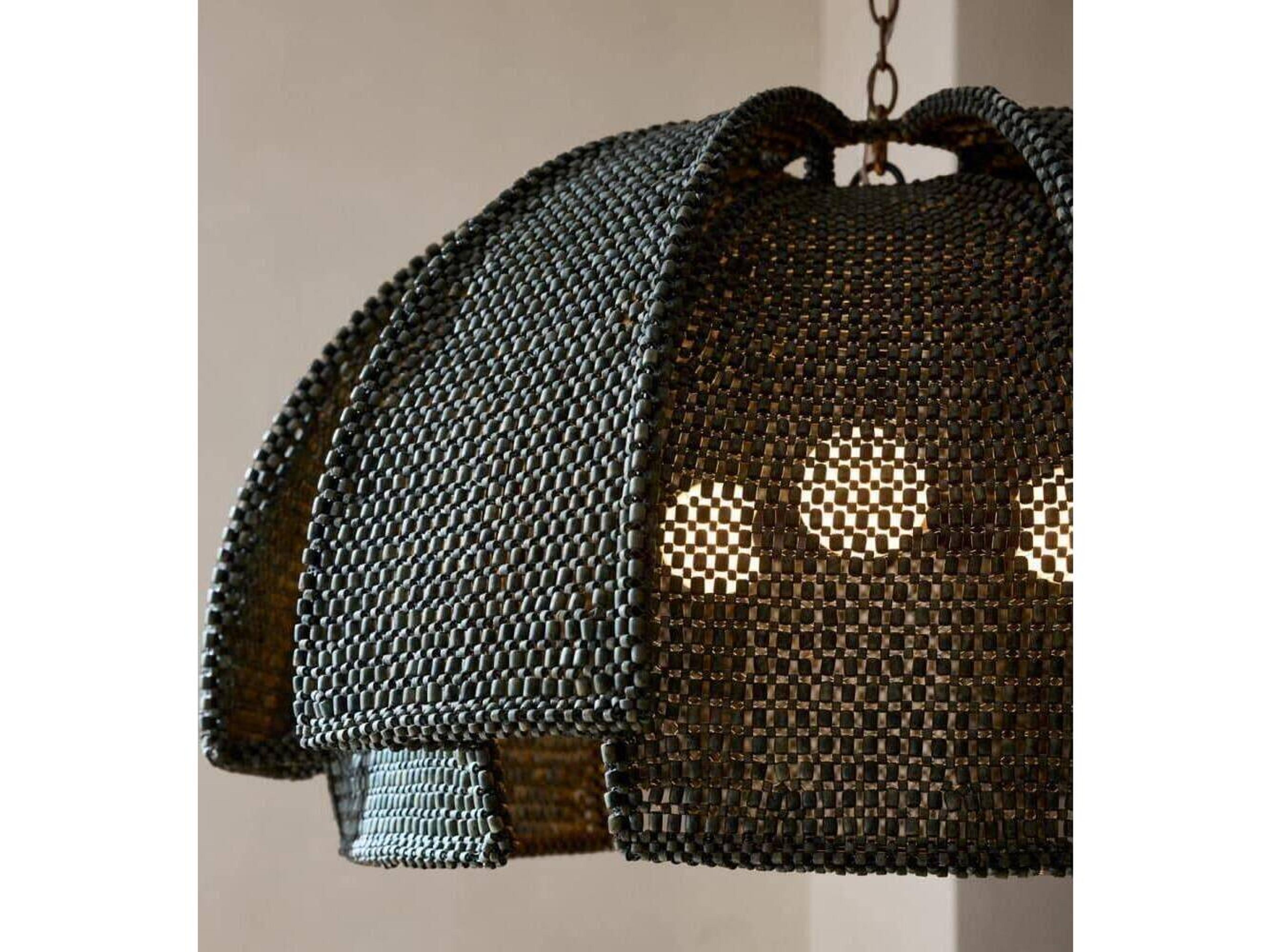 Arteriors Home Kamari Arteriors Home 3-Light Gray Dome Pendant