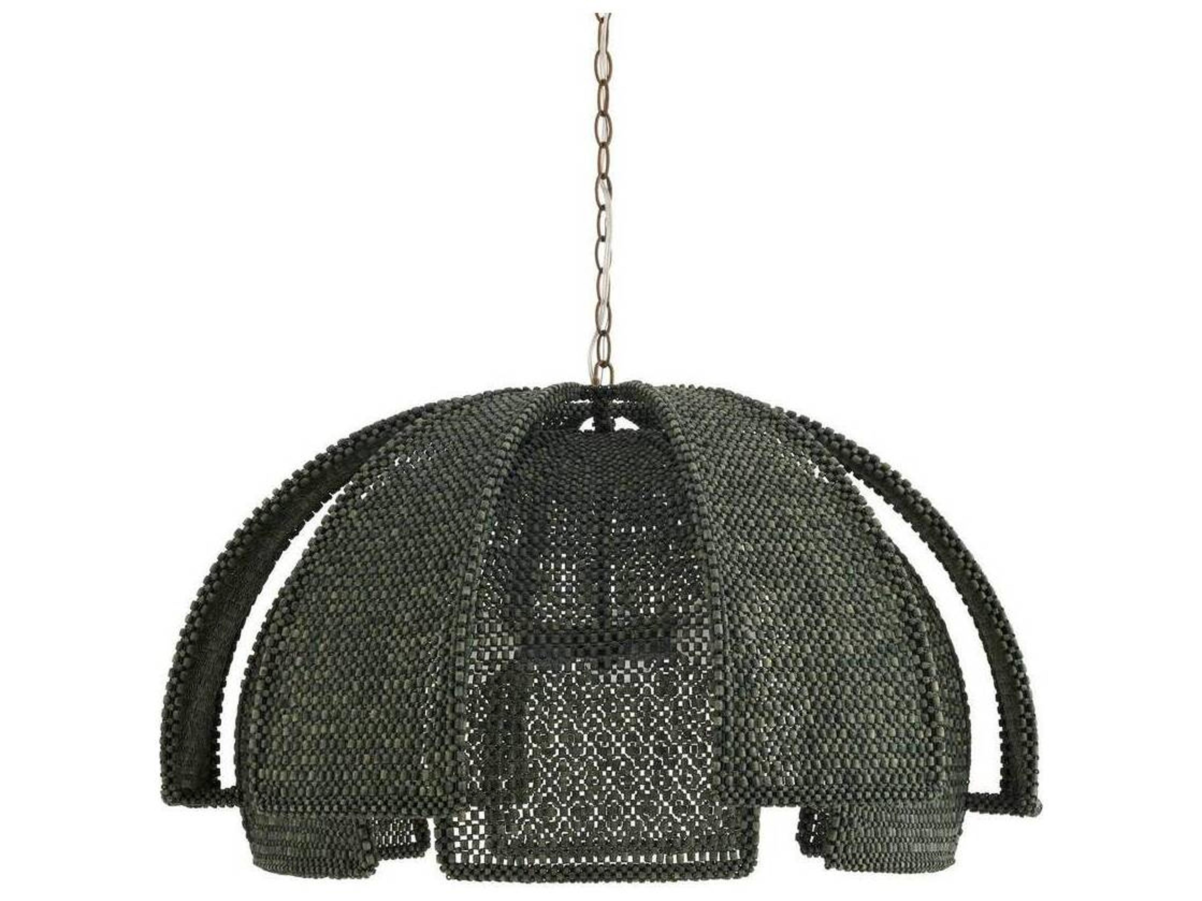 Arteriors Home Kamari Arteriors Home 3-Light Gray Dome Pendant