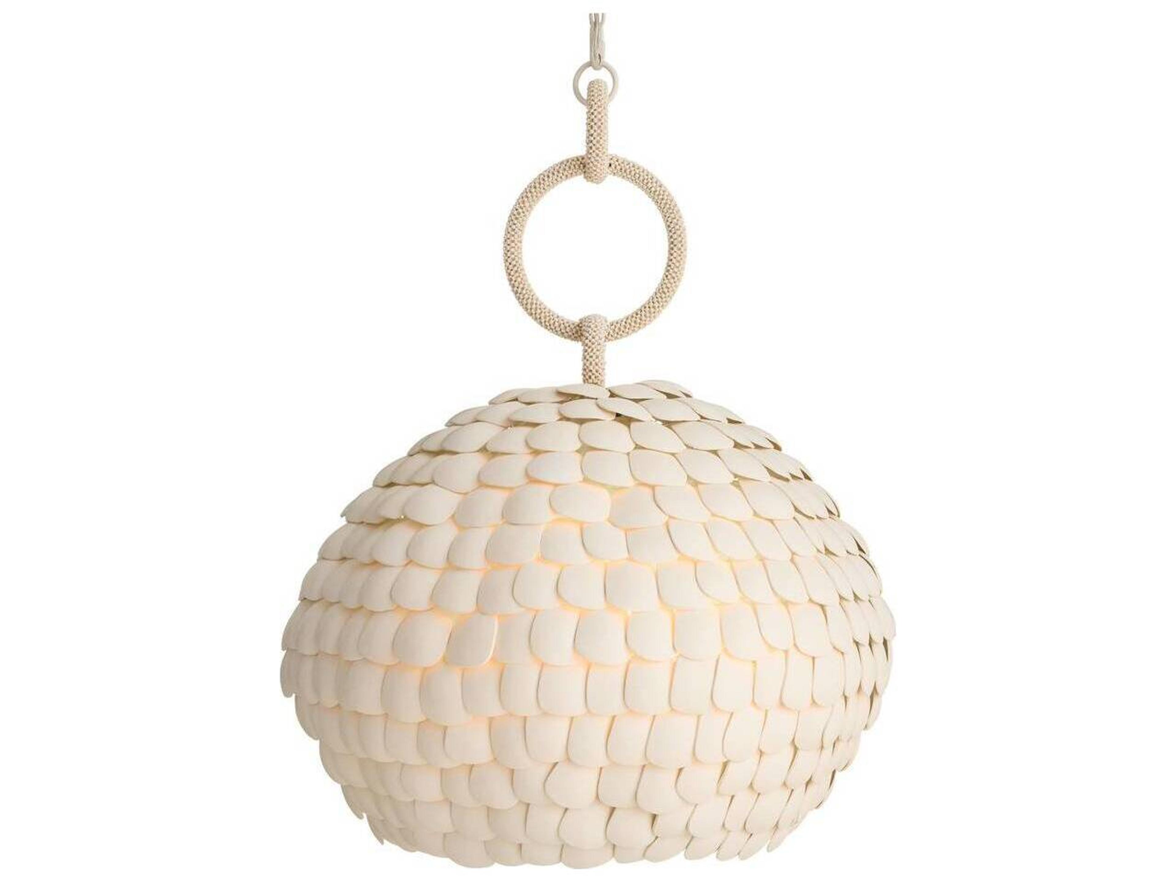 Arteriors Home White Dome Pendant