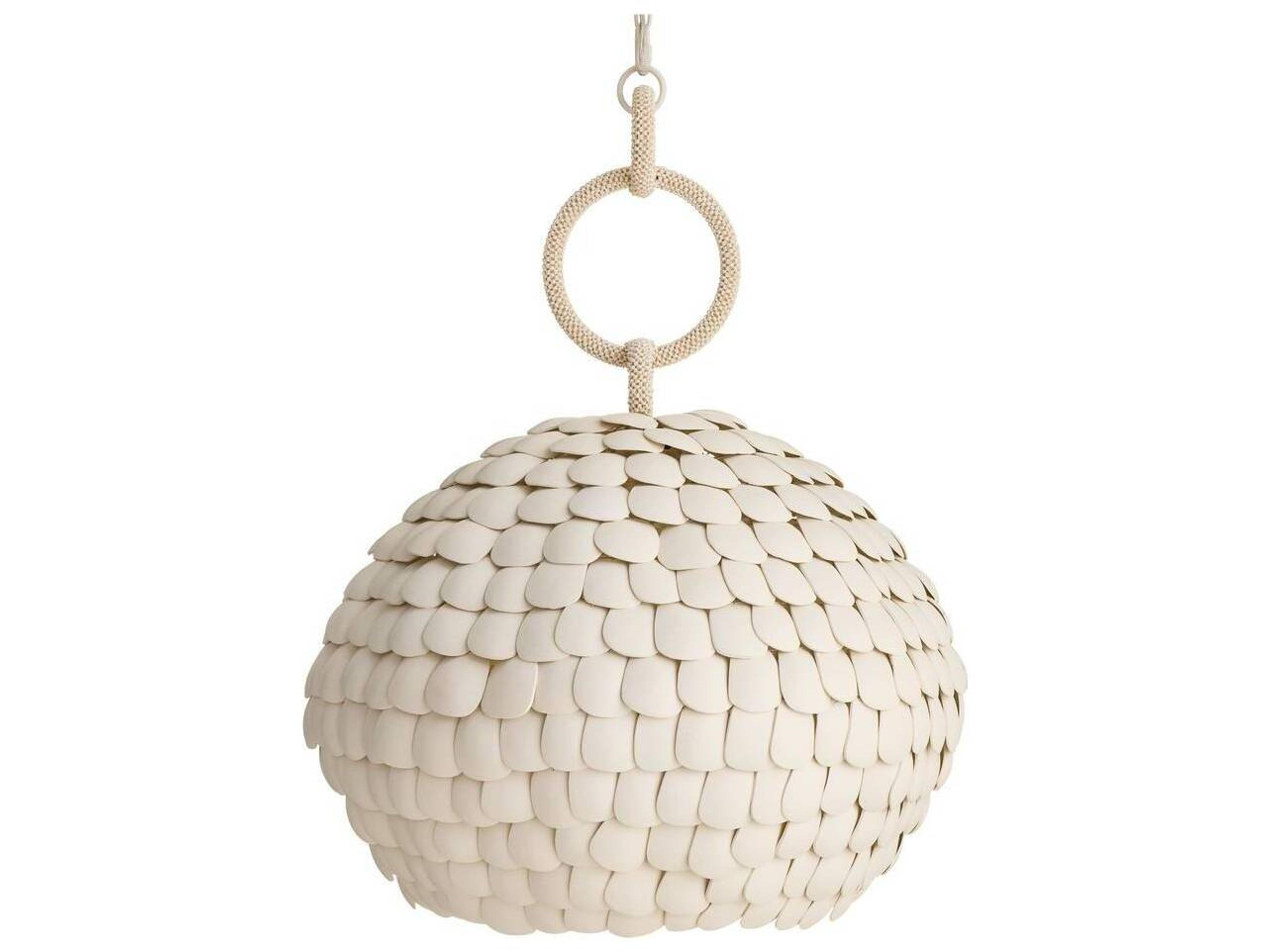Arteriors Home White Dome Pendant