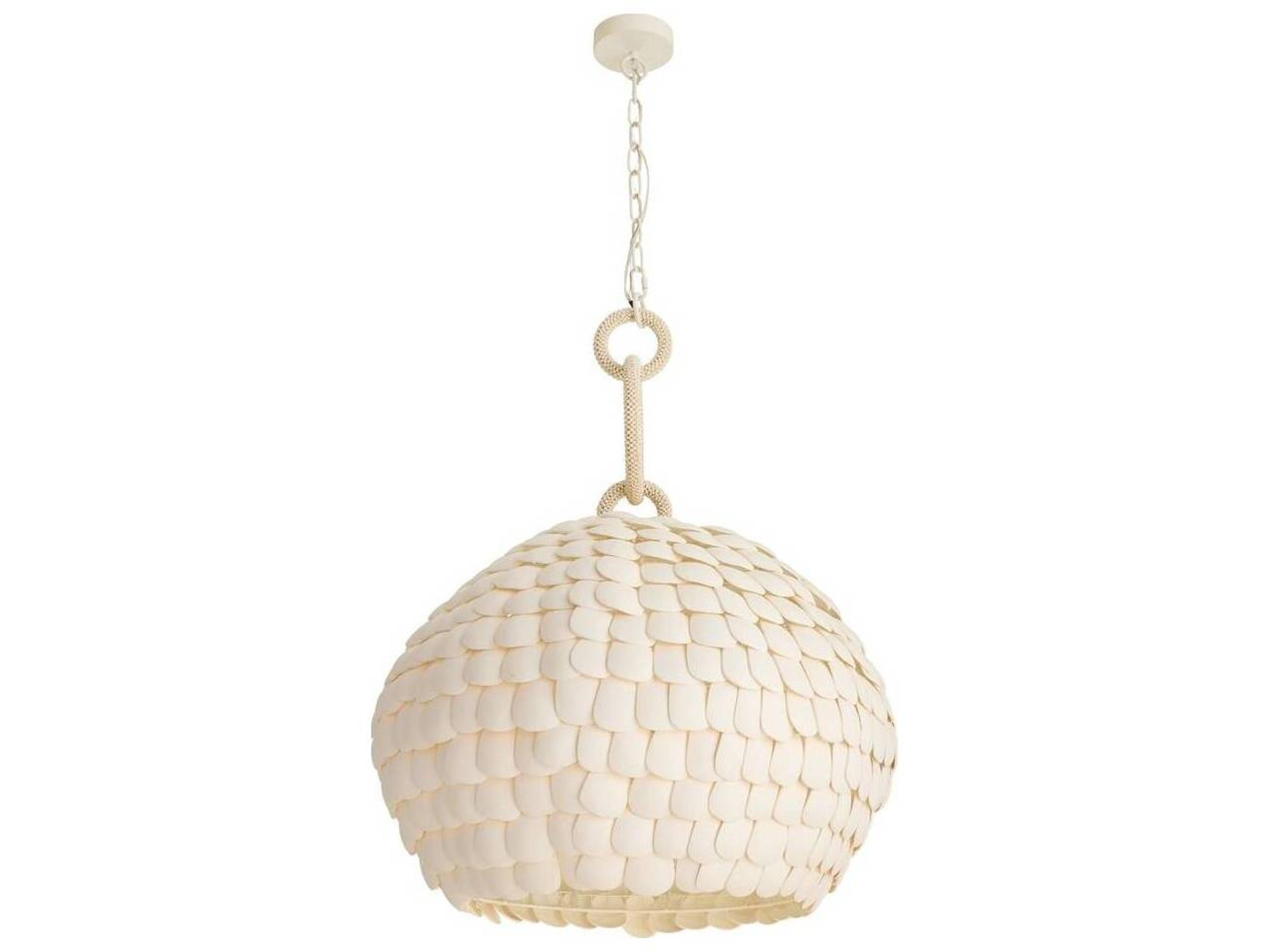 Arteriors Home White Dome Pendant