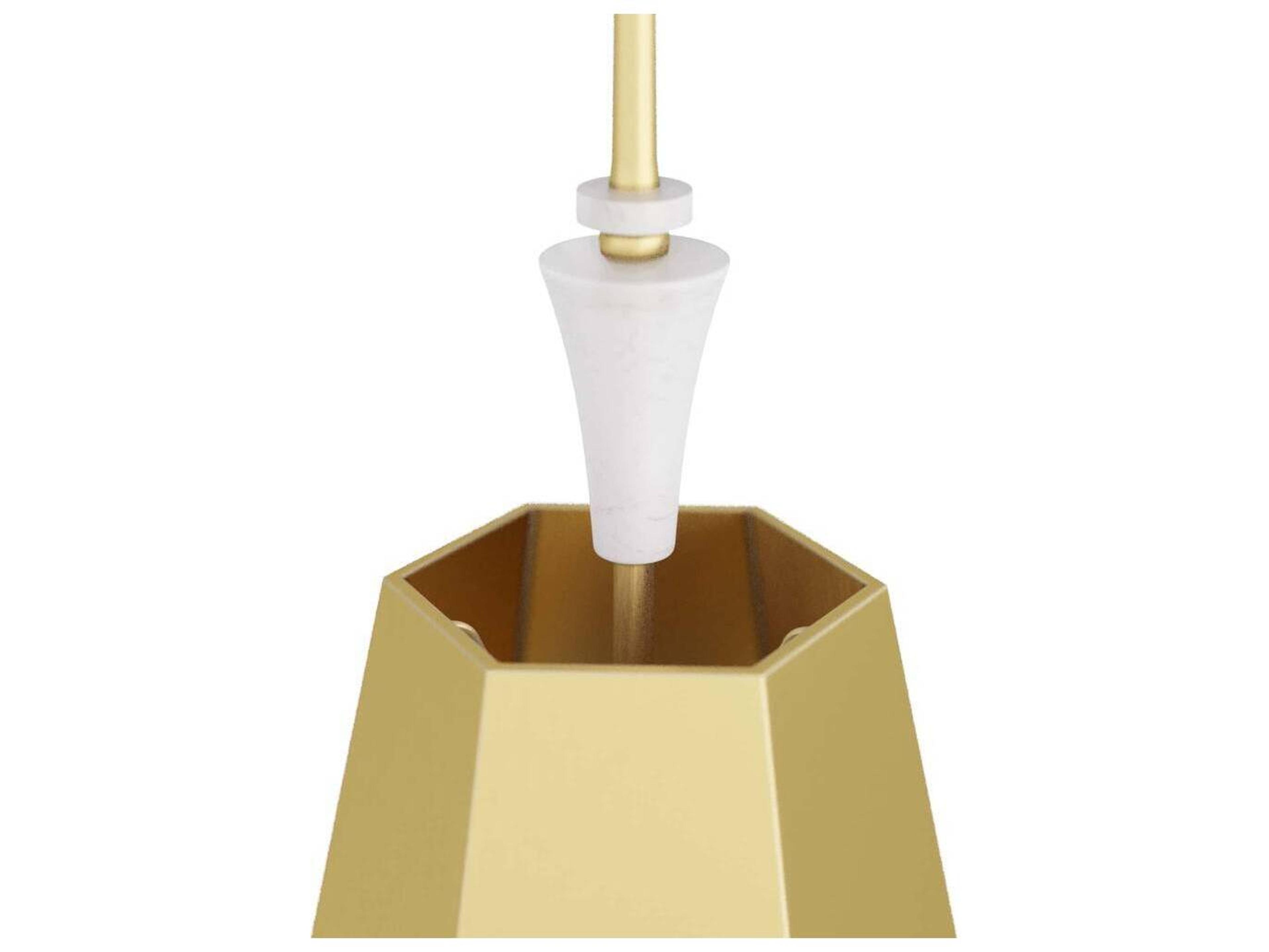 Arteriors Home 1-Light Antique Brass Mini Pendant