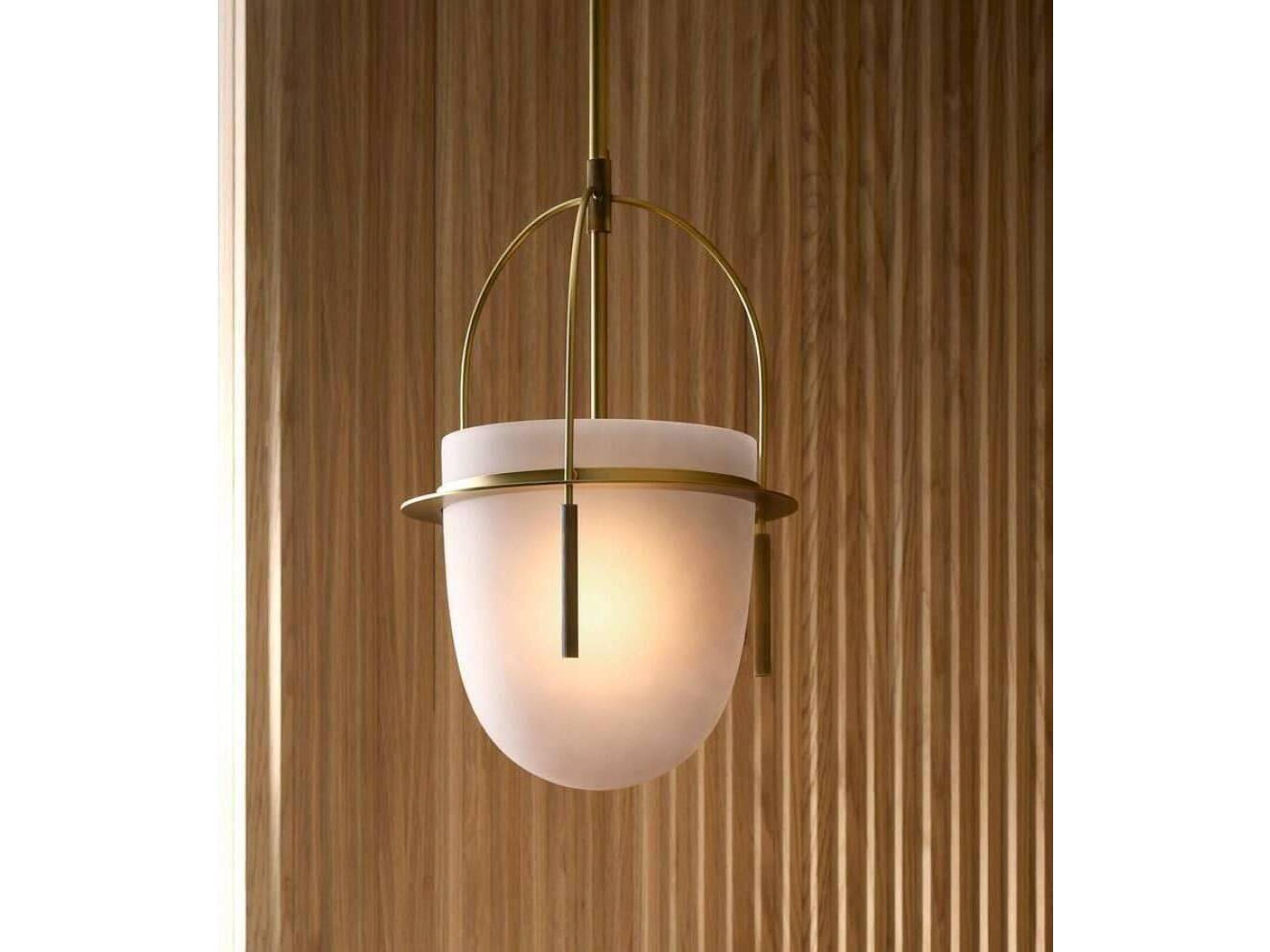 Kathleen Pendant Light in Frosted Smoke Glass