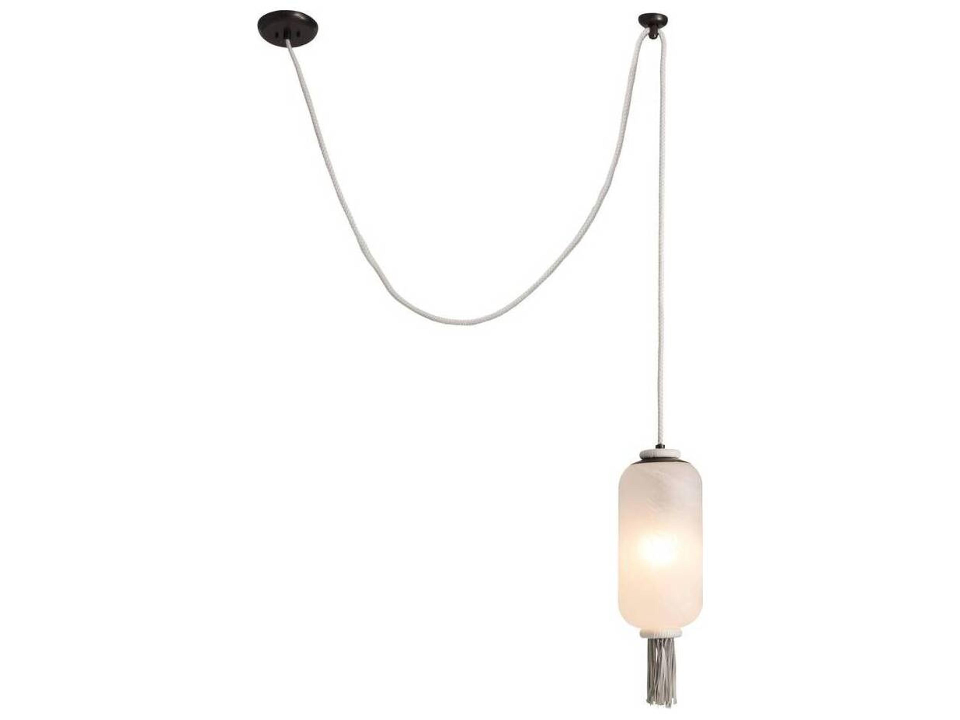 Arteriors Home Opal Swirl White Lantern Mini Pendant