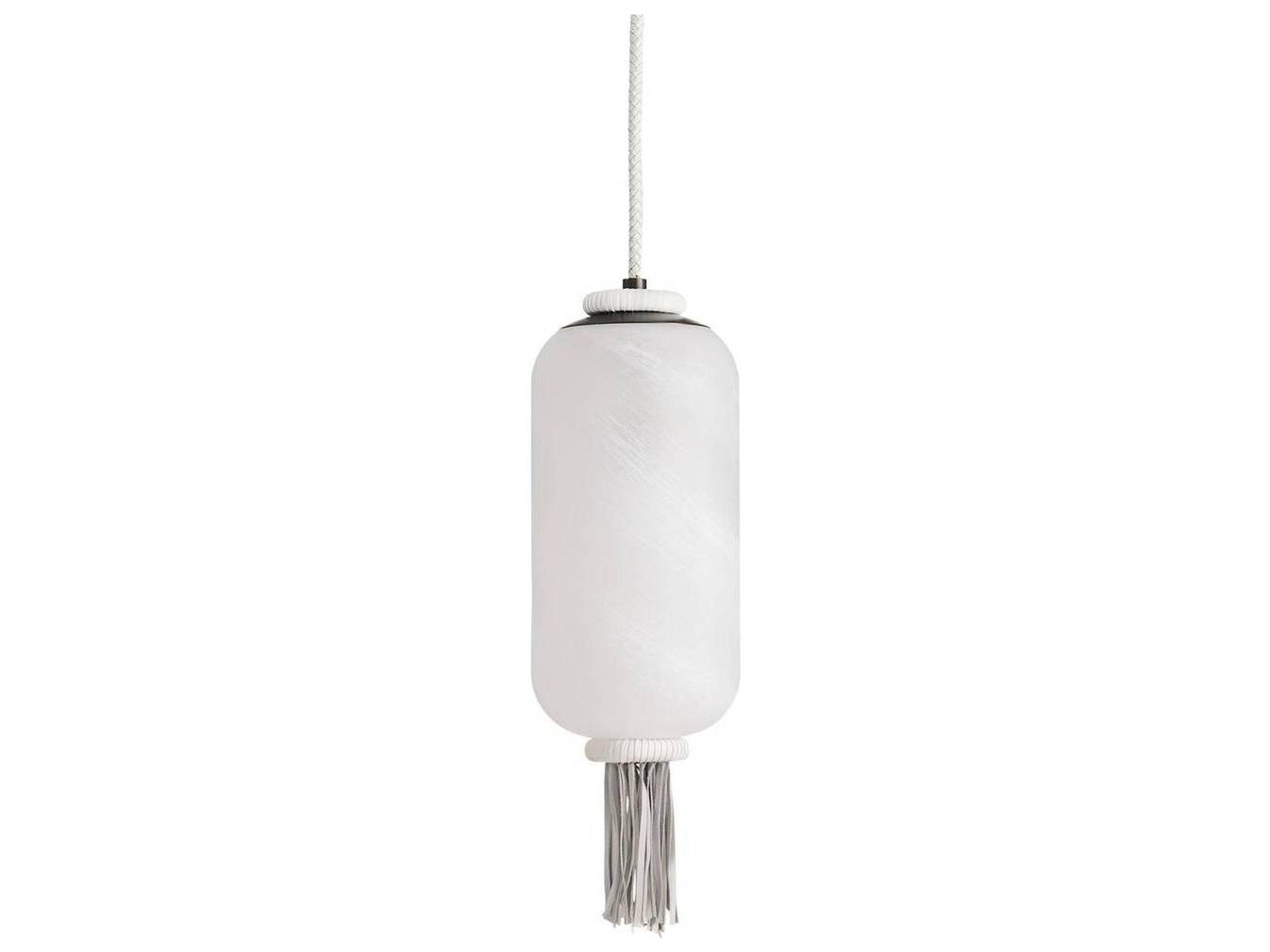 Arteriors Home Opal Swirl White Lantern Mini Pendant