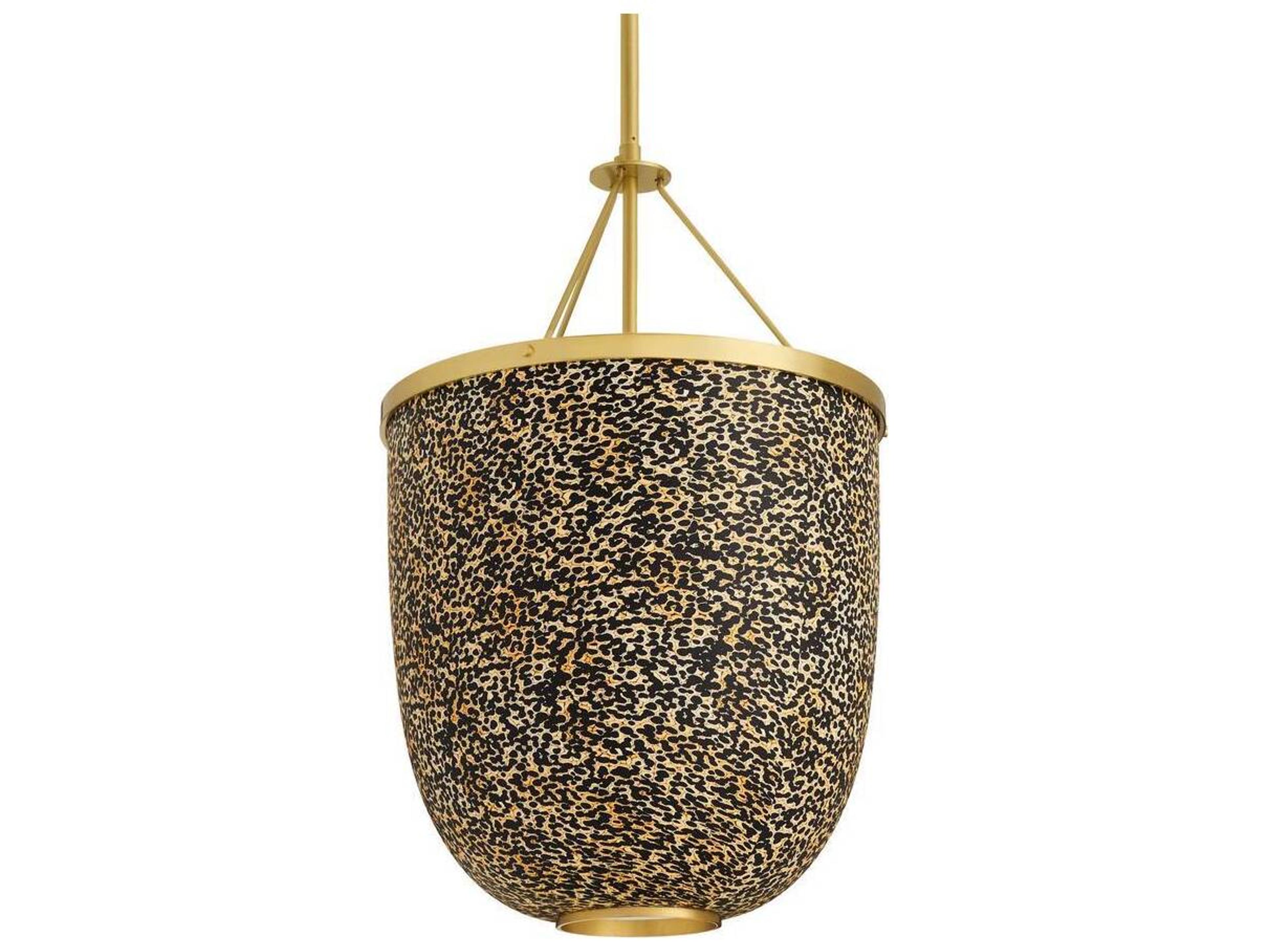 Arteriors Home Faux Eggshell Black Bowl Mini Pendant