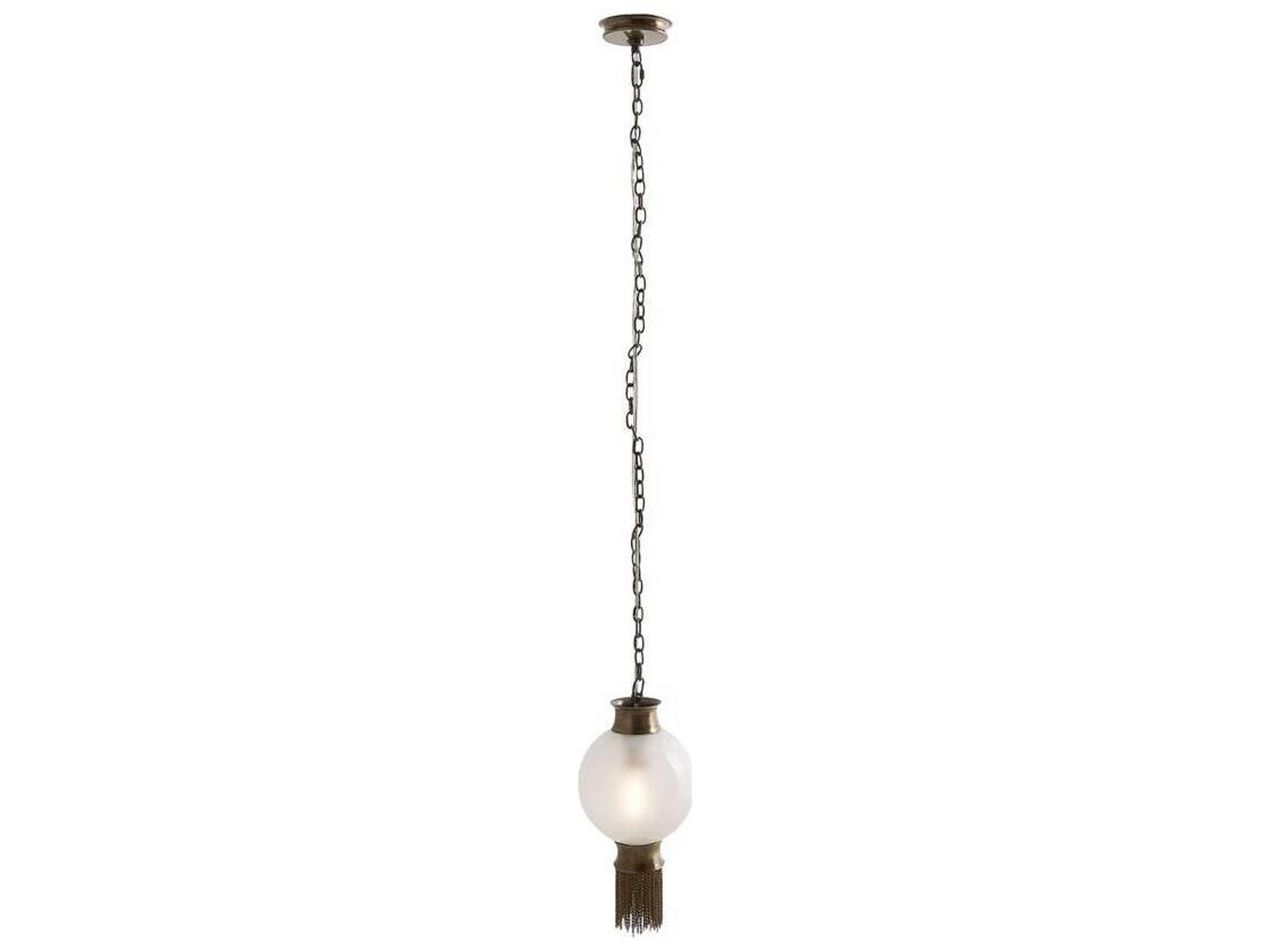 Arteriors Home Boswell 1-Light Antique Brass Globe Mini Pendant