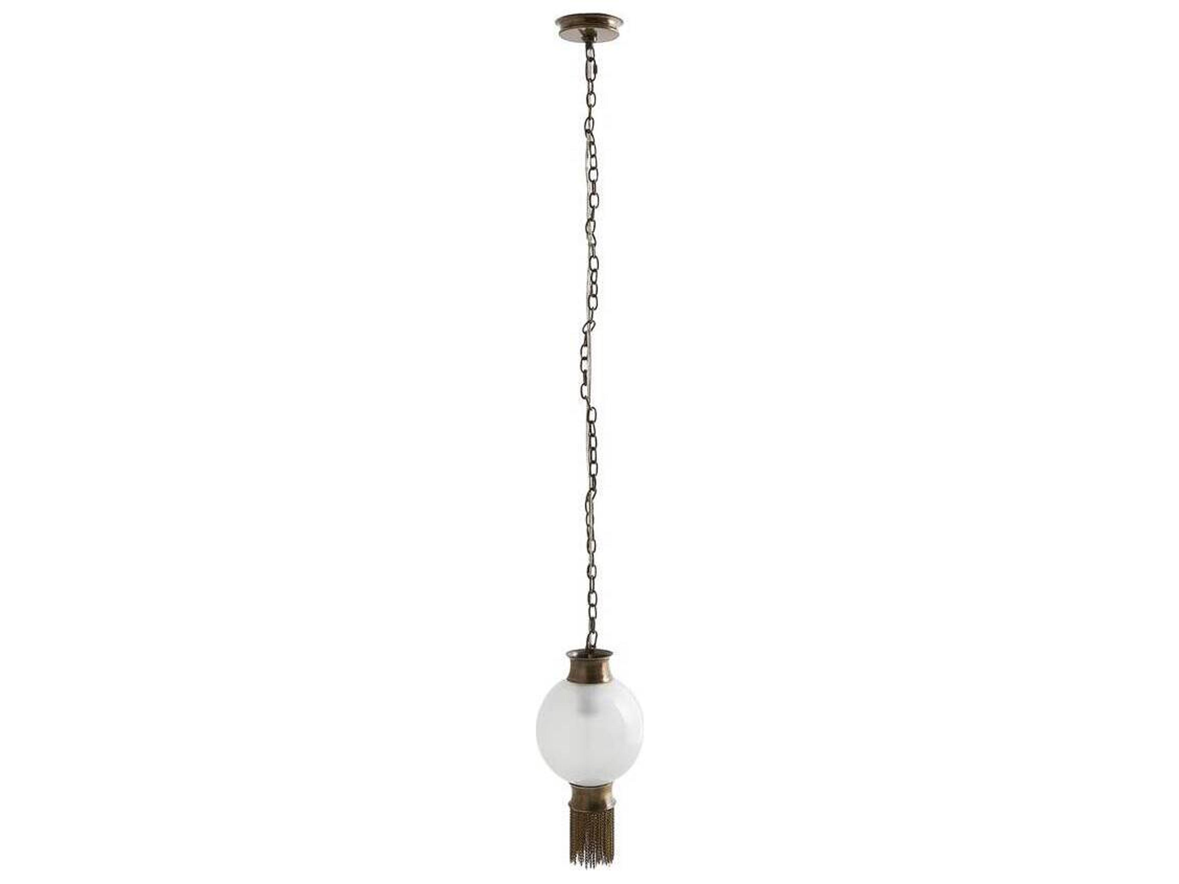 Arteriors Home Boswell 1-Light Antique Brass Globe Mini Pendant