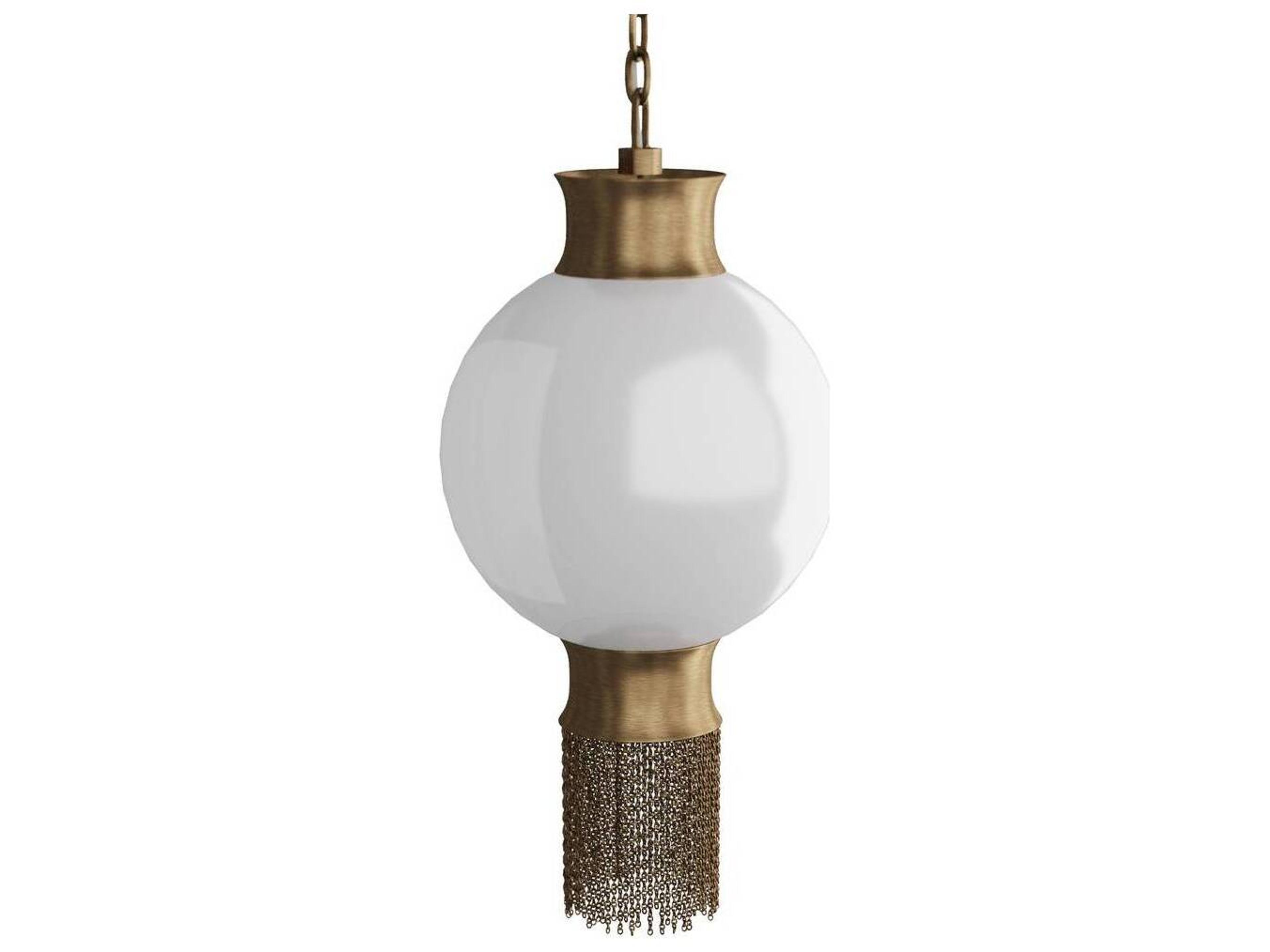 Arteriors Home Boswell 1-Light Antique Brass Globe Mini Pendant