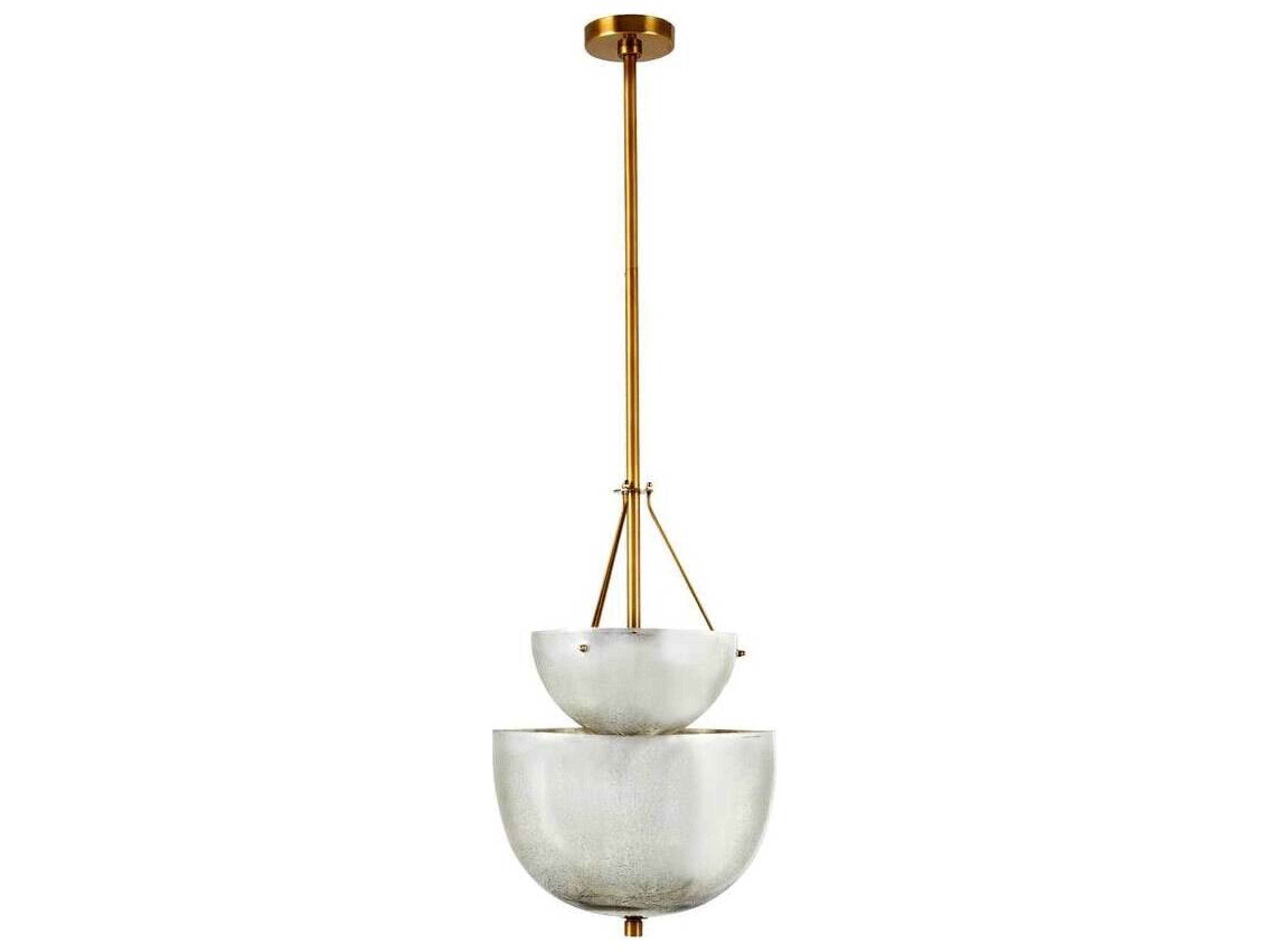 Arteriors Home Colleen 4-Light Antique Mercury Brass Bowl Pendant