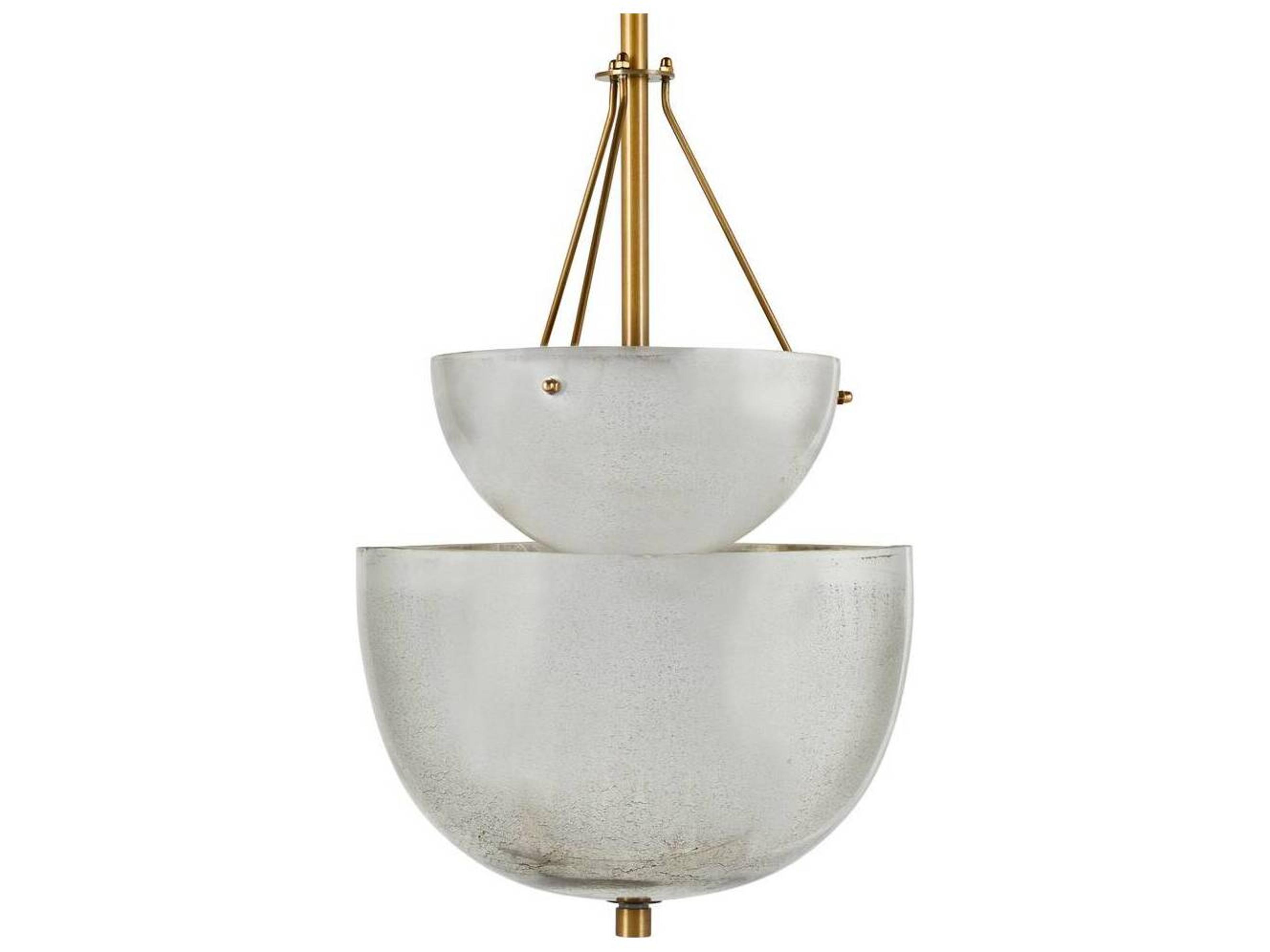 Arteriors Home Colleen 4-Light Antique Mercury Brass Bowl Pendant