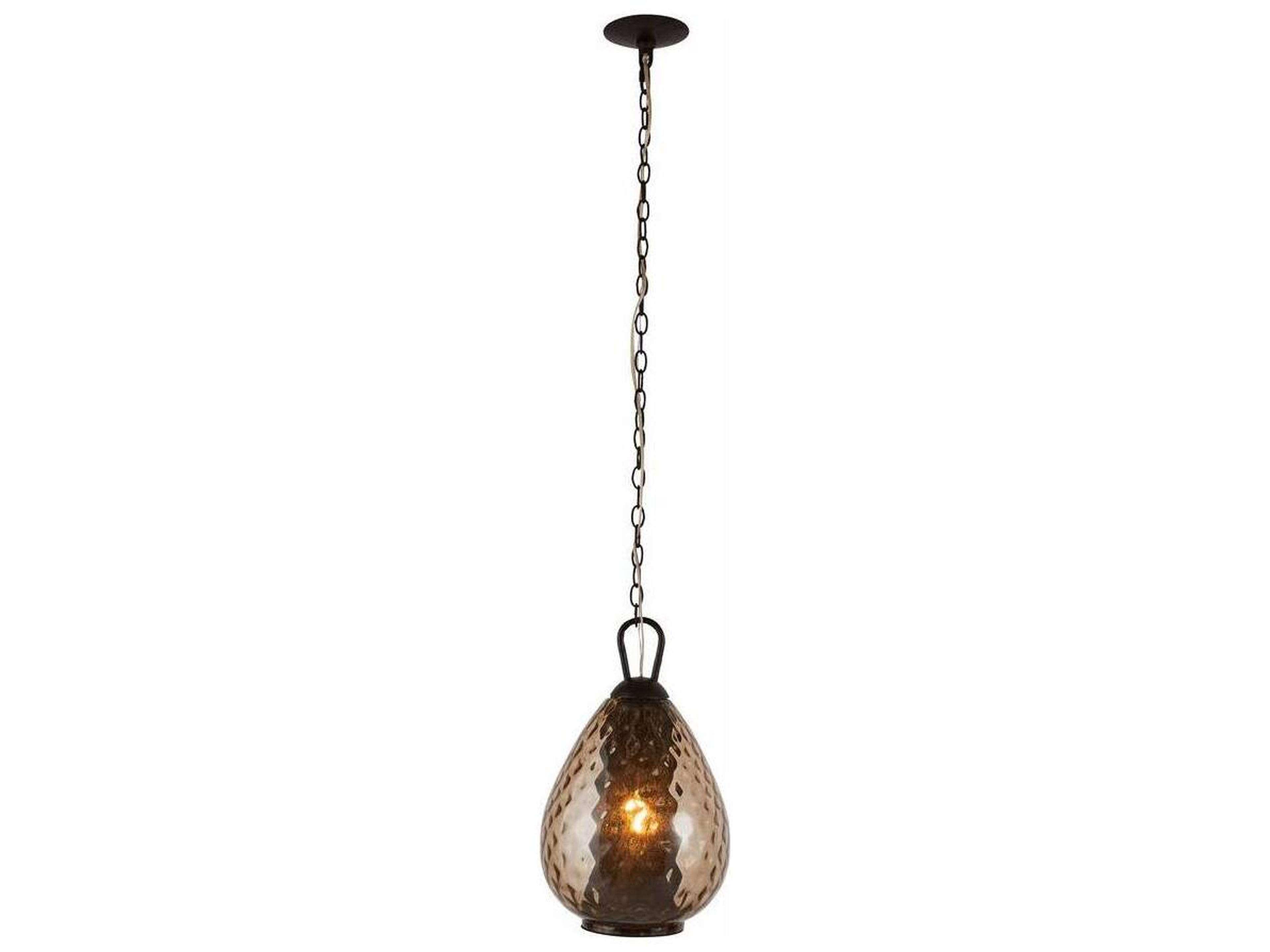 Eureka Pendant Light in Smoke and Bronze