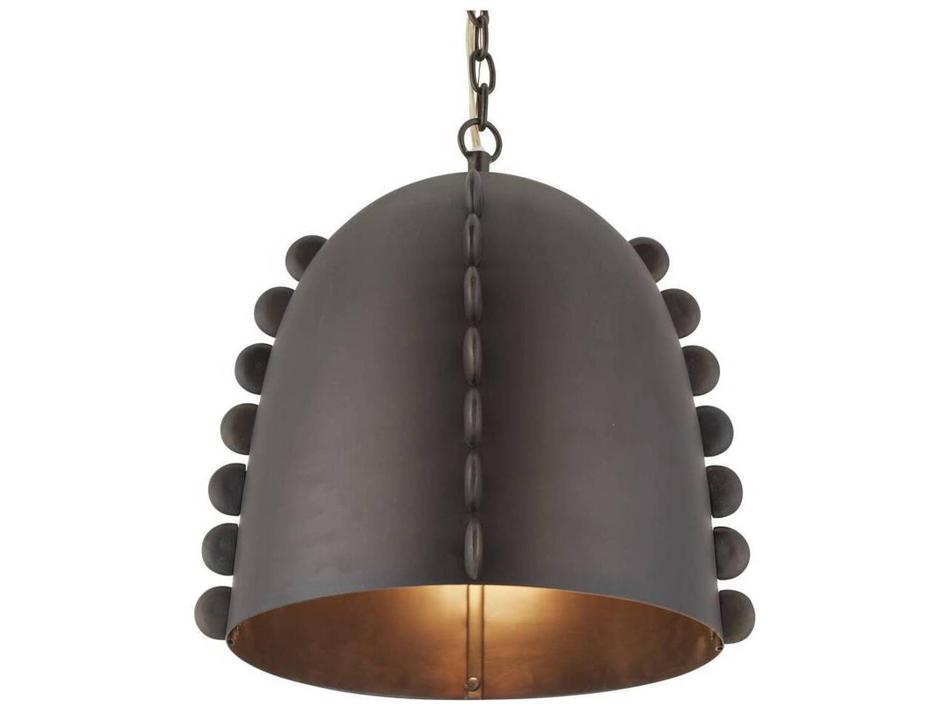 Arteriors Home Hobbes 1-Light Bronze Dome Pendant