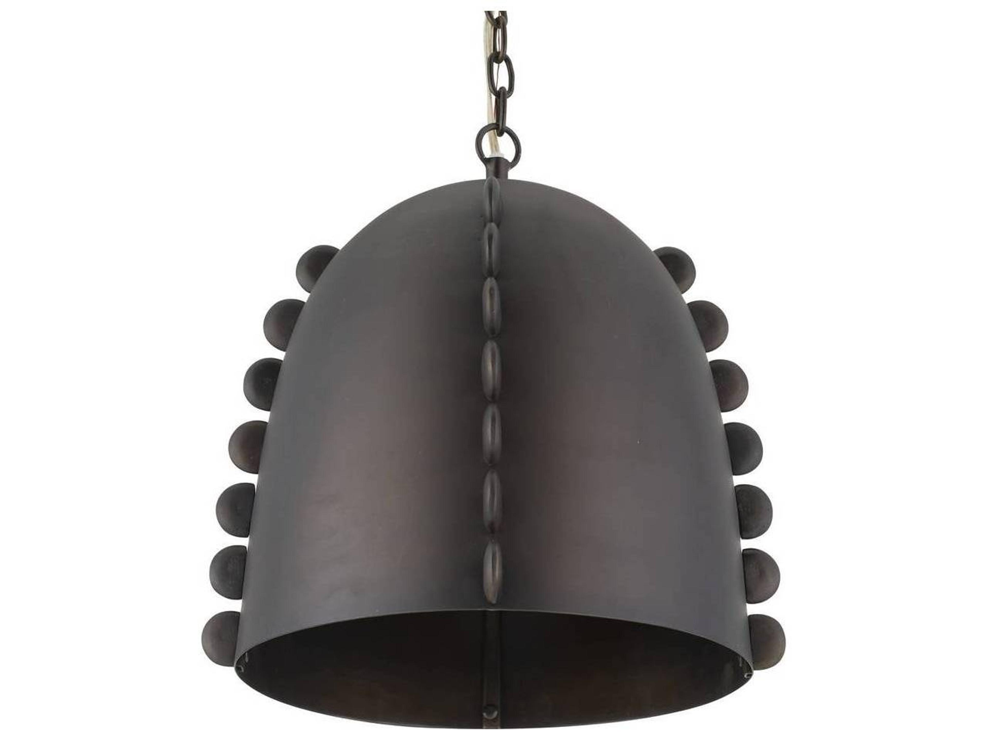 Arteriors Home Hobbes 1-Light Bronze Dome Pendant