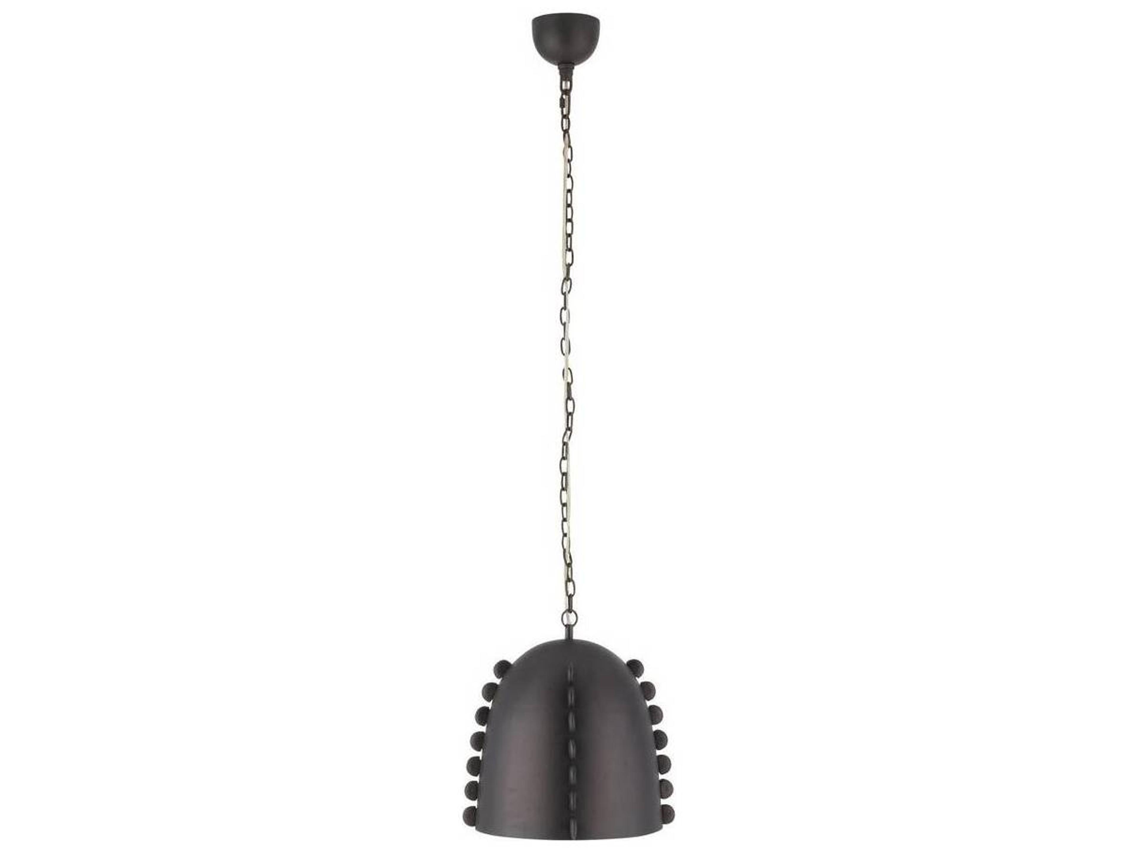 Arteriors Home Hobbes 1-Light Bronze Dome Pendant