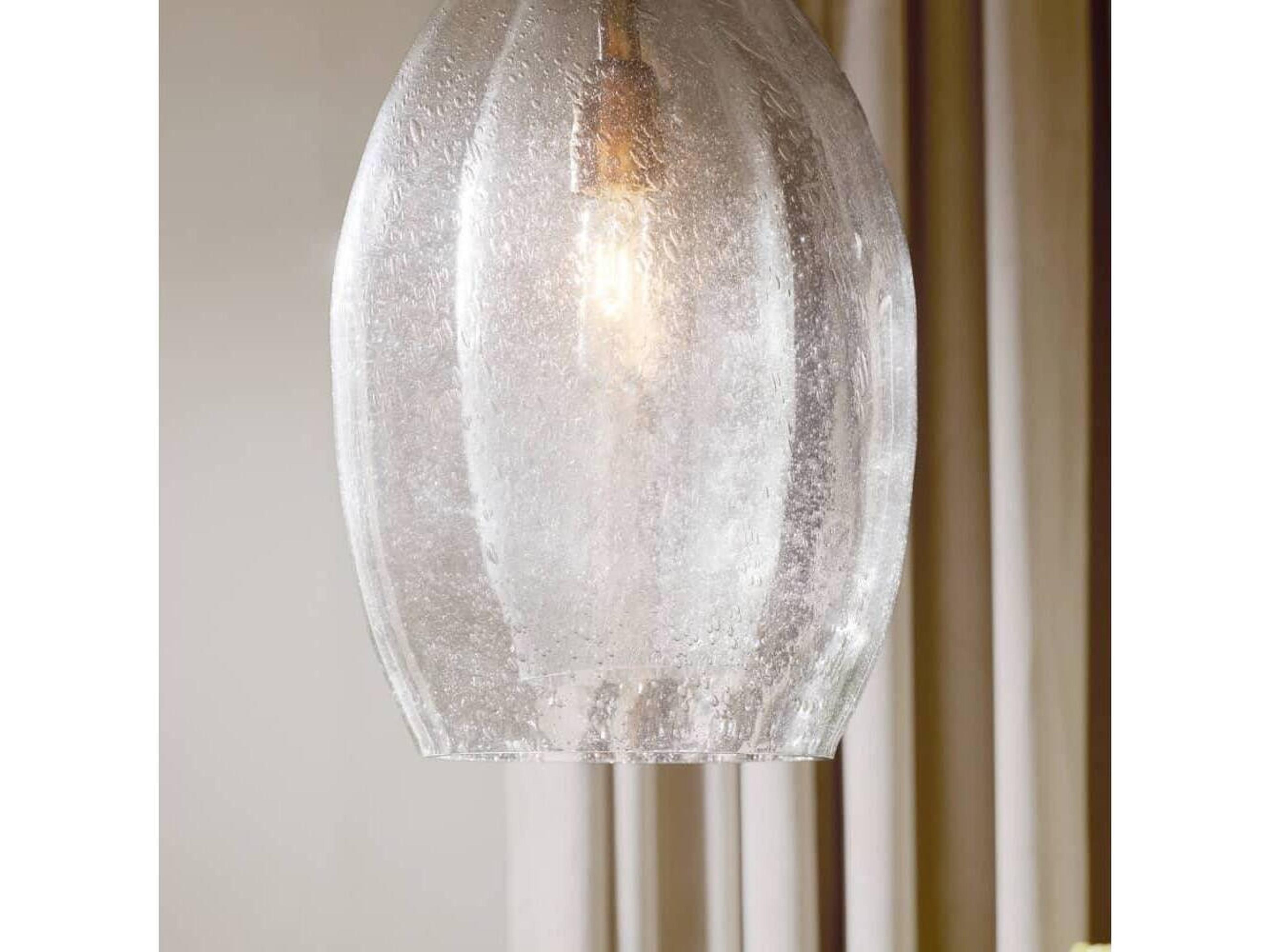 Arteriors Home Hilary 1-Light Clear Vintage Brass Mini Pendant
