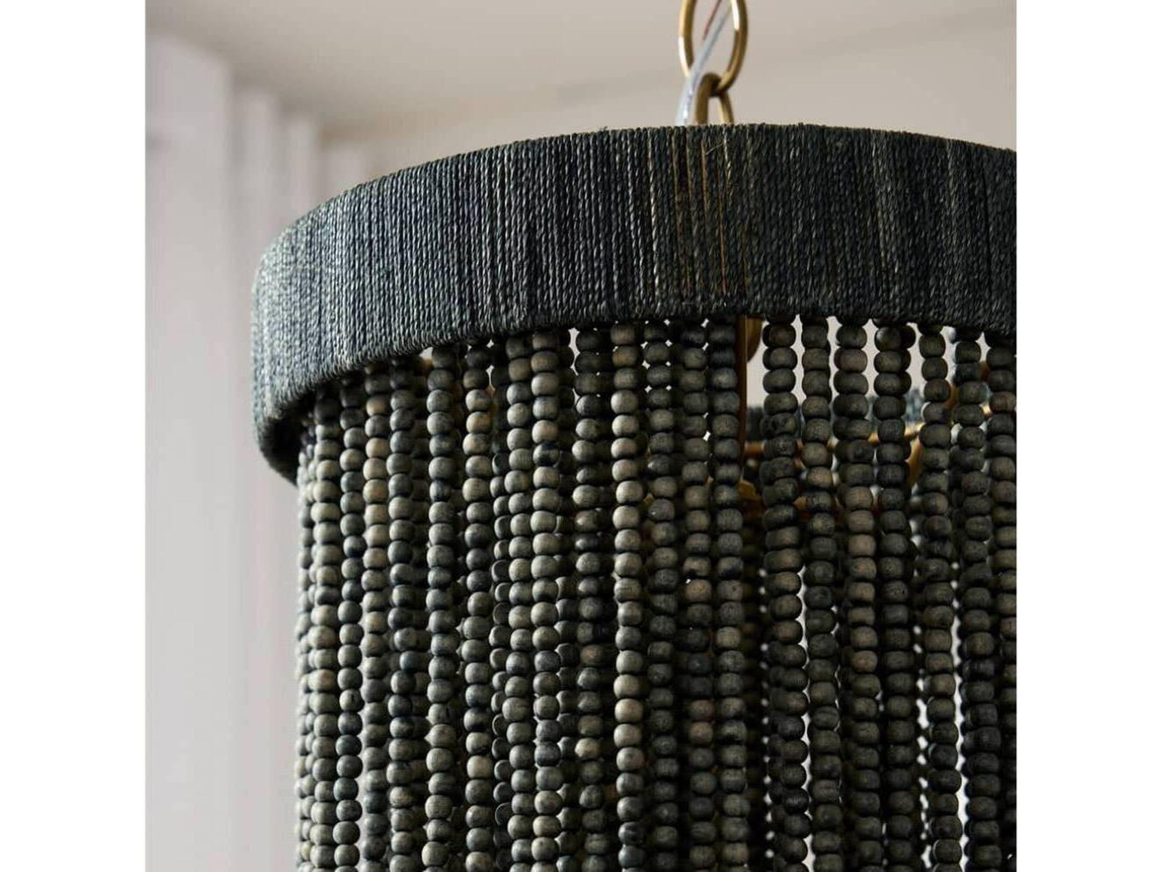 Arteriors Home Baja 1-Light Dark Gray Wash Antique Brass Cylinder Linear Mini Pendant