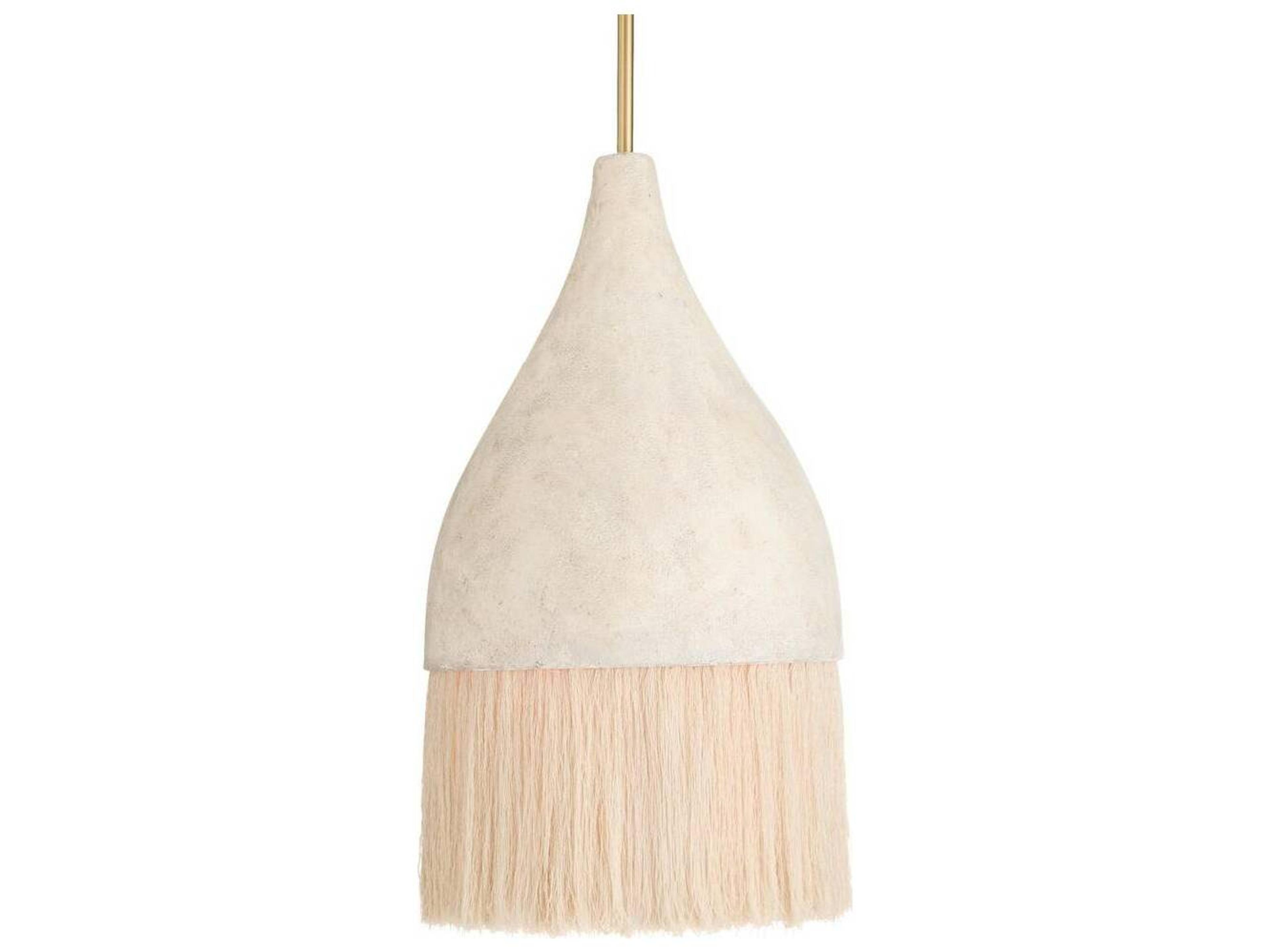 Arteriors Home Limed Wash Off White Dome Pendant