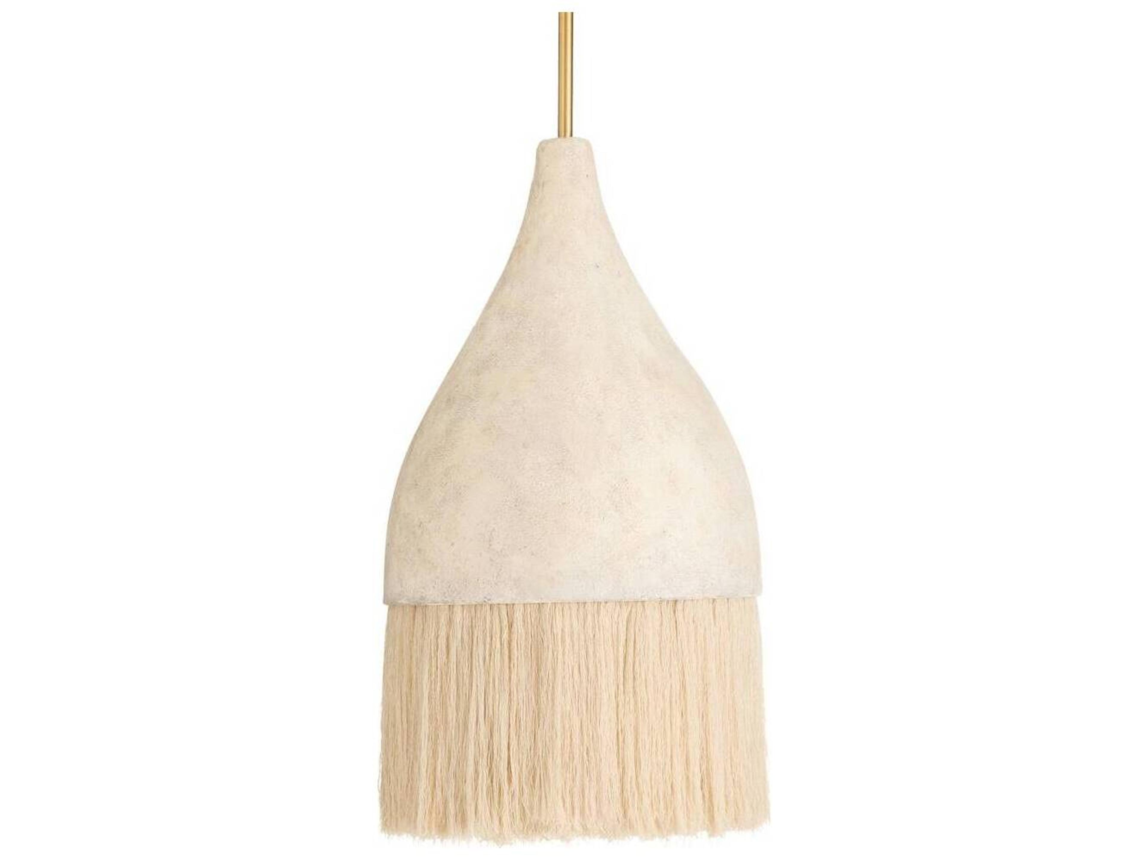 Arteriors Home Limed Wash Off White Dome Pendant